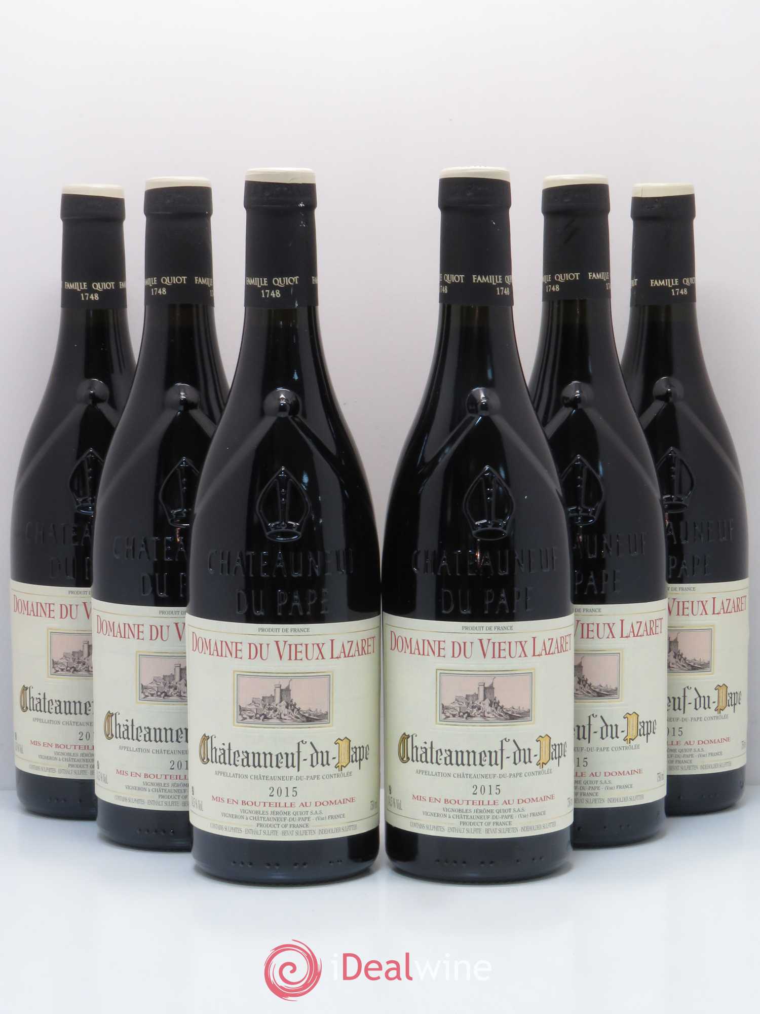 Châteauneuf-du-Pape Vieux Lazaret 2015 - Posten von 6 Flaschen - 0