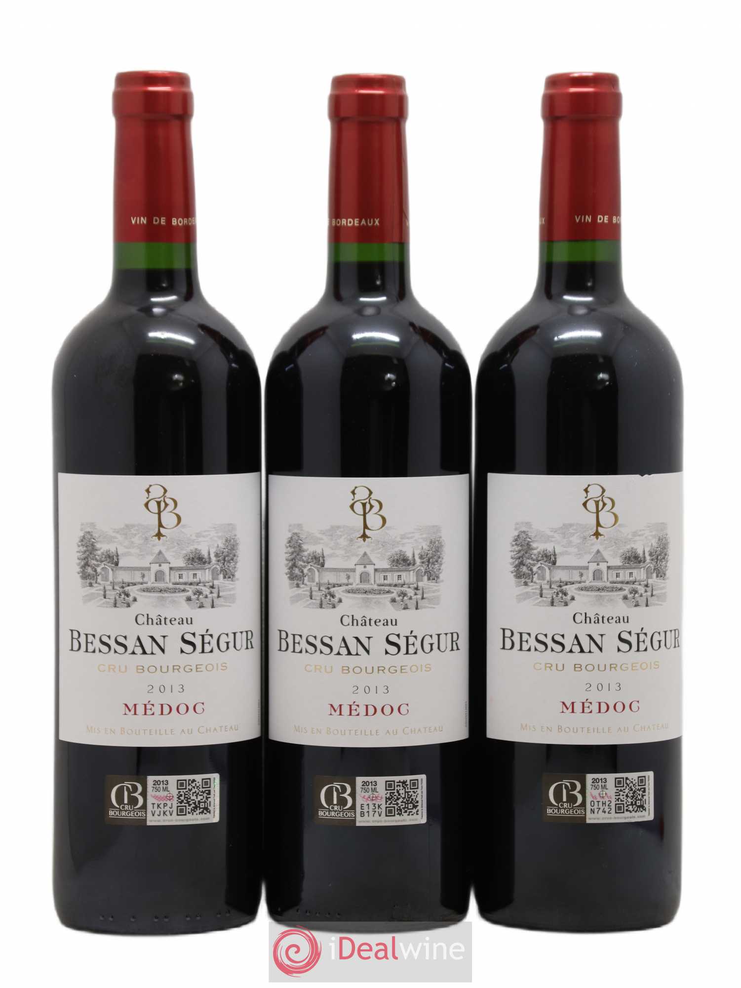 Médoc Bessan Segur Cru Bourgeois (sans prix de réserve) 2013 - Posten von 6 Flaschen - 1