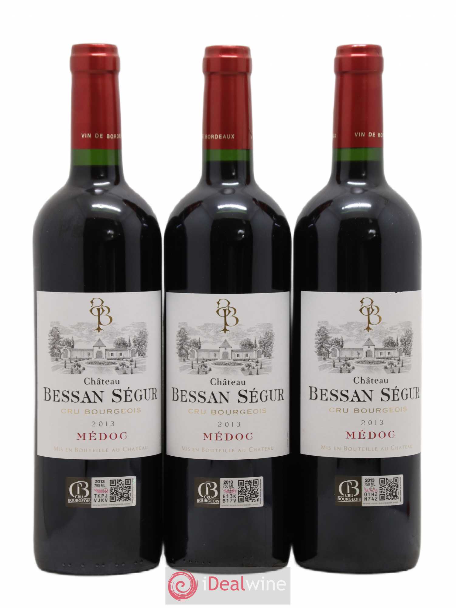 Médoc Bessan Segur Cru Bourgeois (sans prix de réserve) 2013 - Posten von 6 Flaschen - 2