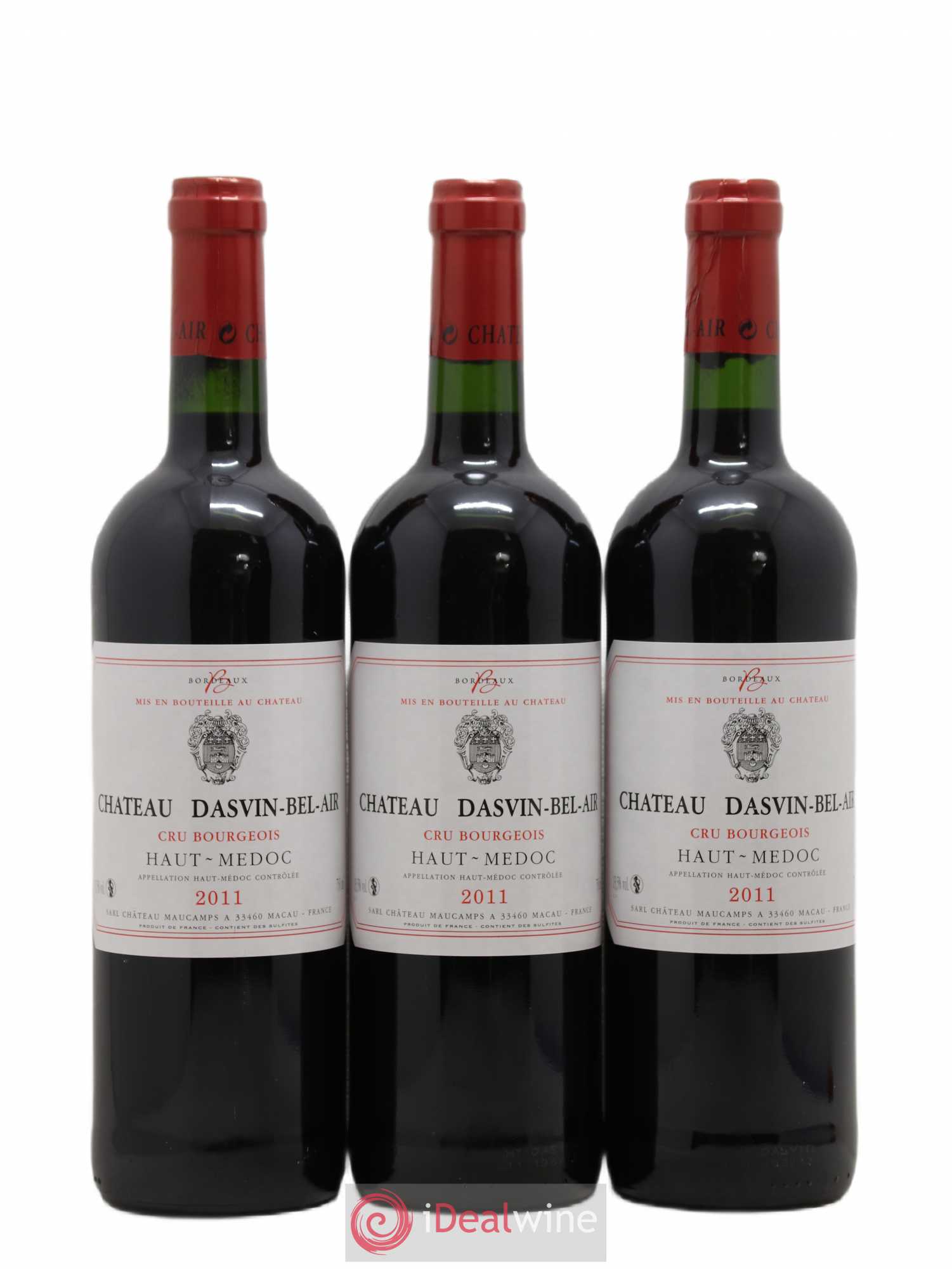 Haut Médoc Chateau Dasvin Bel Air Cru Bourgeois (sans prix de réserve) 2011 - Lot de 6 bouteilles - 1