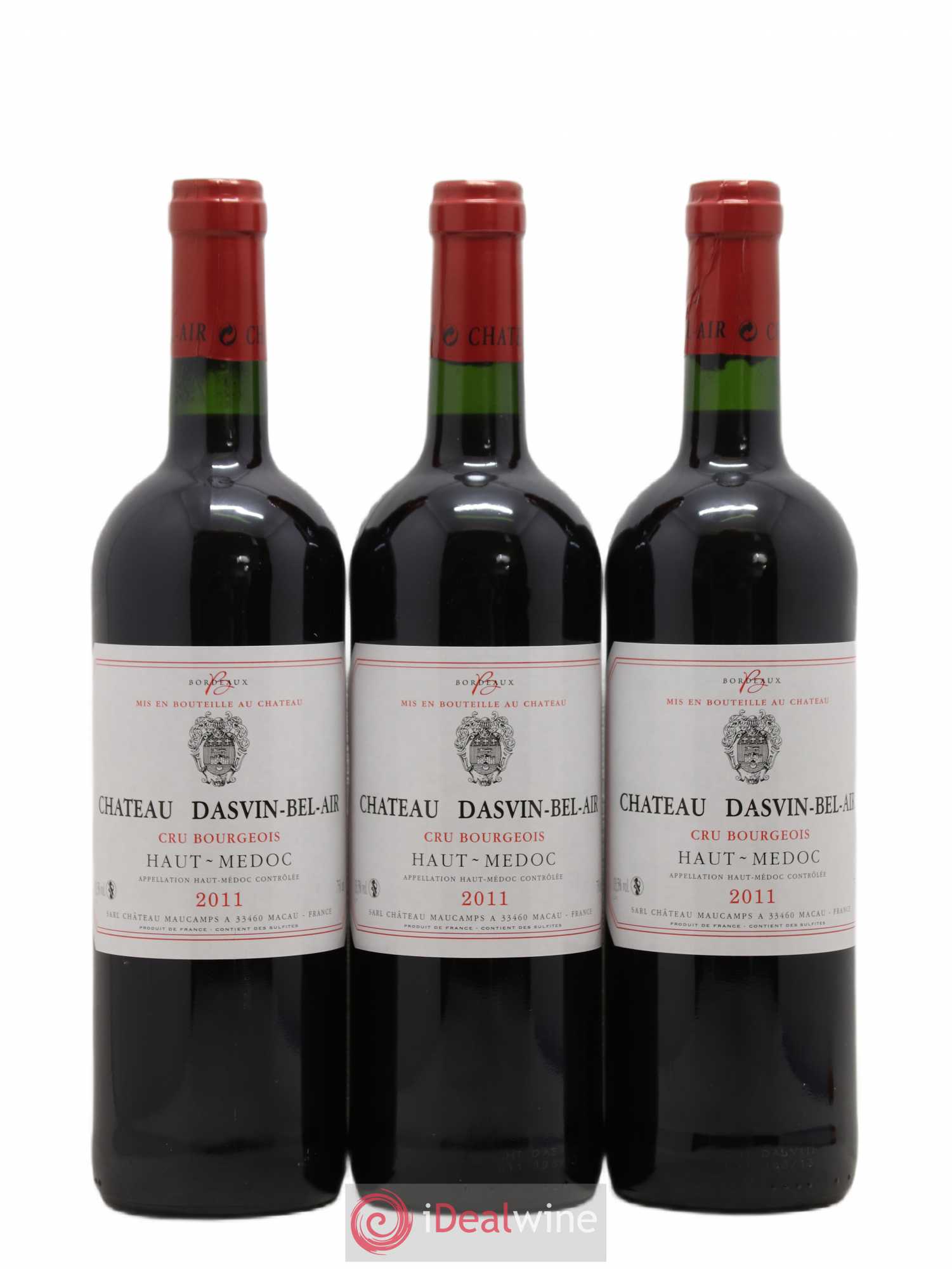 Haut Médoc Chateau Dasvin Bel Air Cru Bourgeois (sans prix de réserve) 2011 - Lot de 6 bouteilles - 2