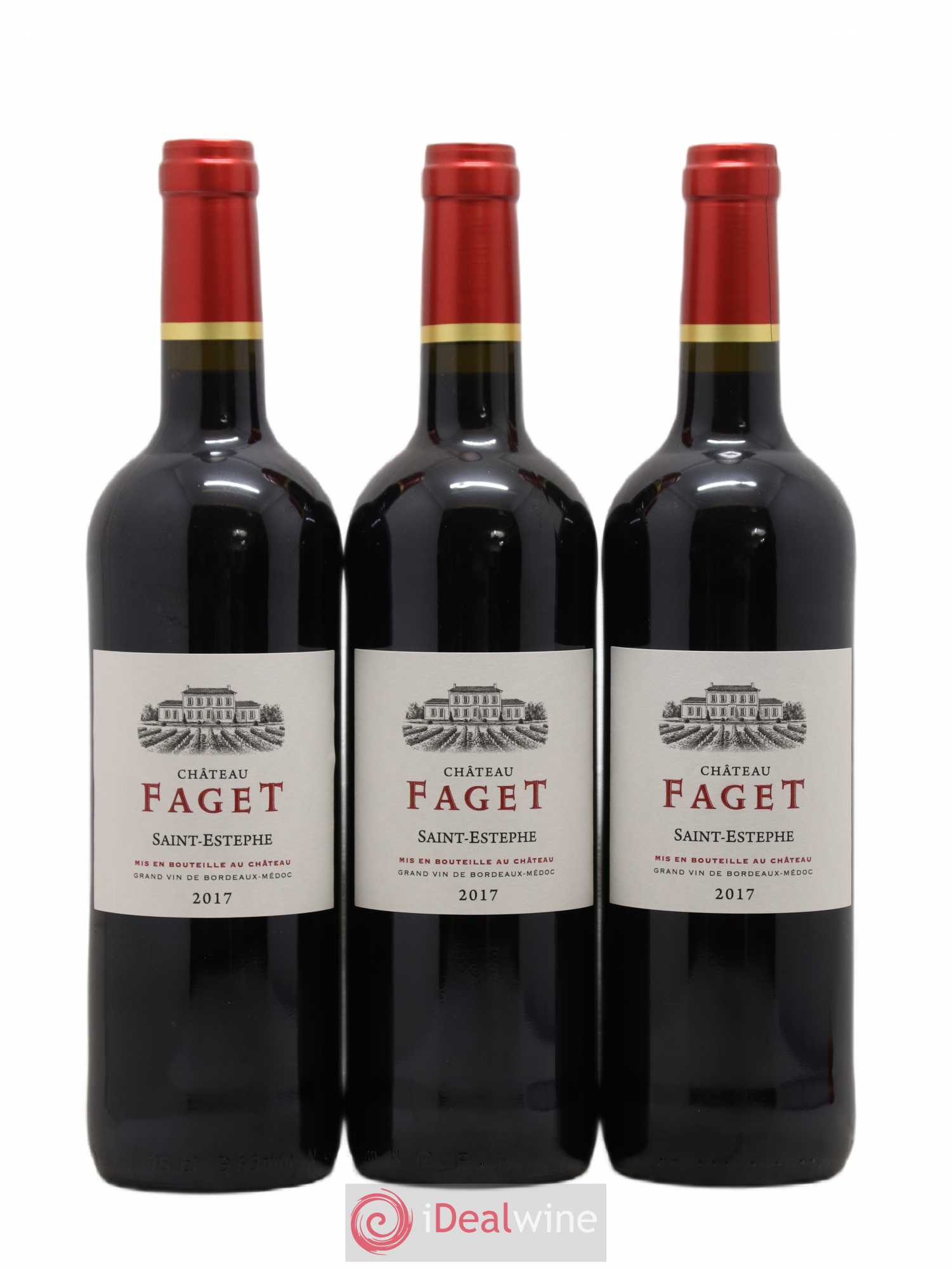 Saint-Estèphe Château Faget 2017 - Posten von 3 Flaschen - 0