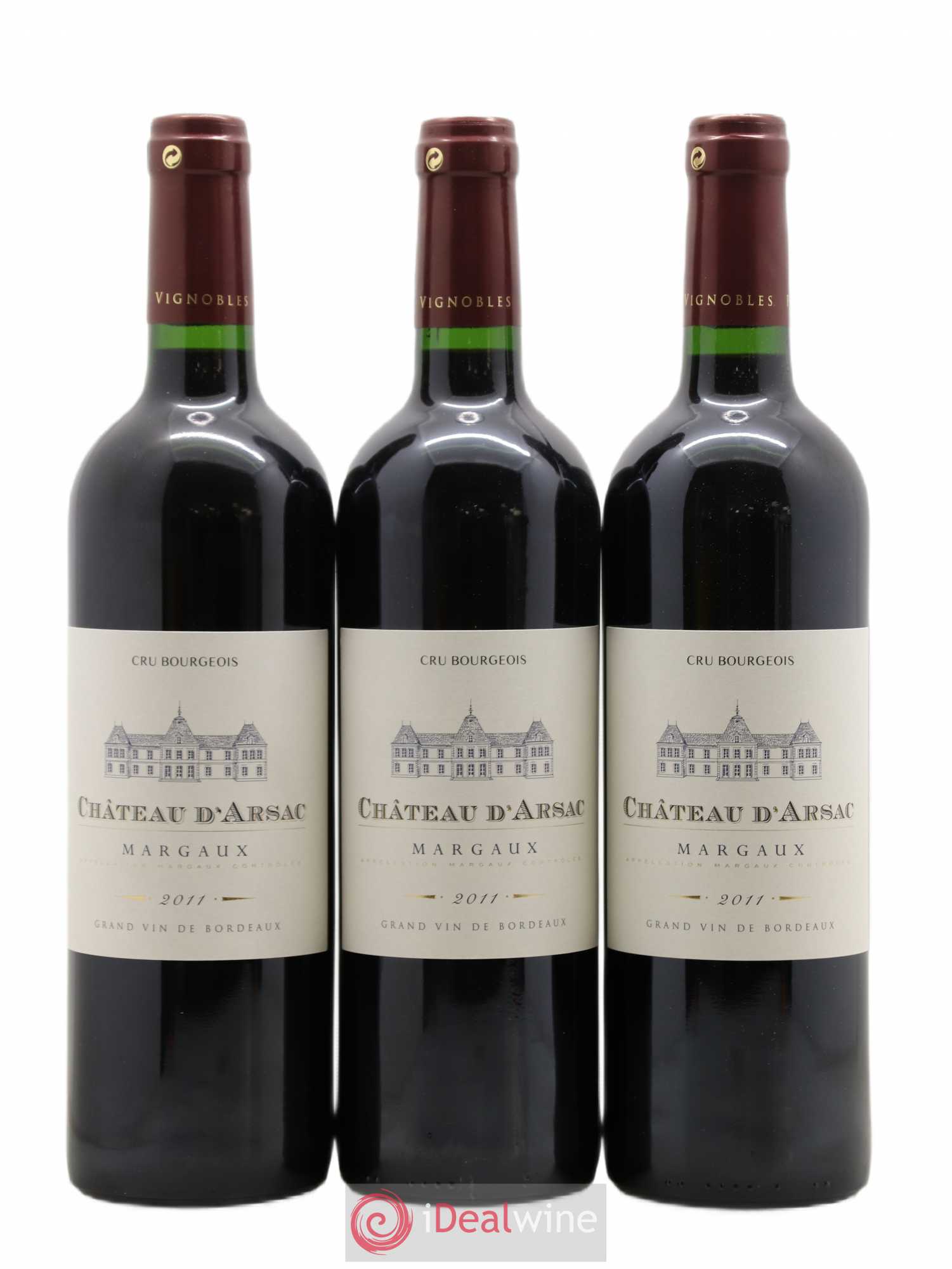 Château d' Arsac Cru Bourgeois 2011 - Lot de 6 bouteilles - 1