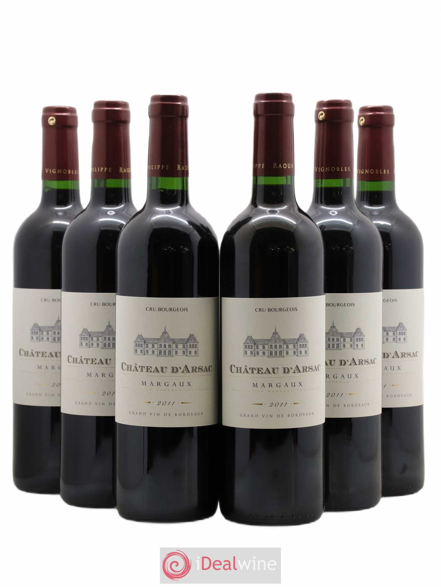 Château d' Arsac Cru Bourgeois 2011 - Lot de 6 bouteilles - 0