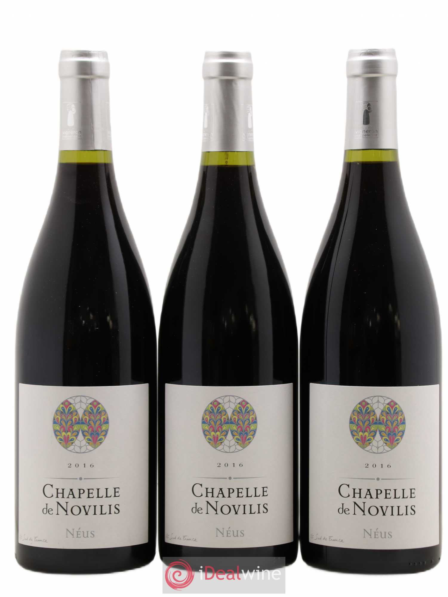 Languedoc Coteaux d'Enserune Chapelle Novilis Cuvée Neus (sans prix de réserve) 2016 - Lot de 6 bouteilles - 1