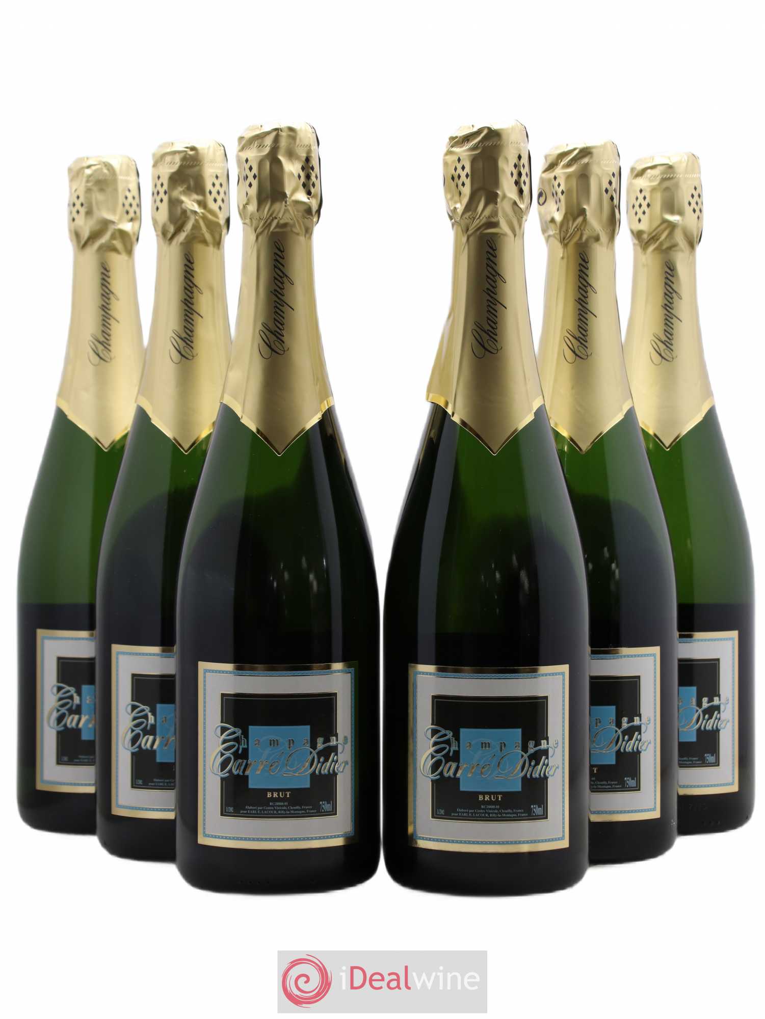 Champagne Lacour Carrée Didier Brut - Posten von 6 Flaschen - 0