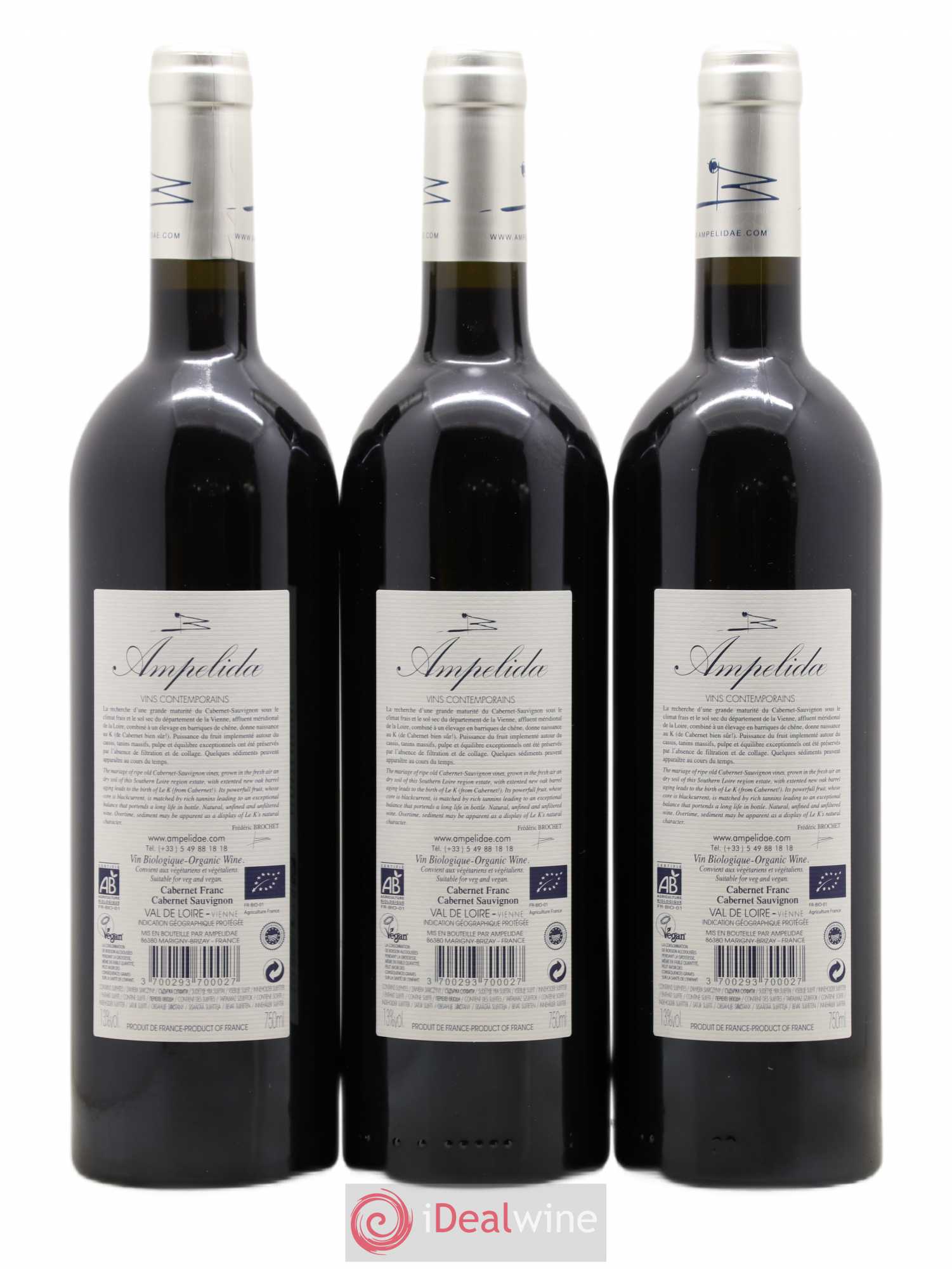 IGP Val de Loire Ampelidae cuvée le K Domaine Lavauguyot (sans prix de réserve) 2014 - Lot de 6 bouteilles - 4