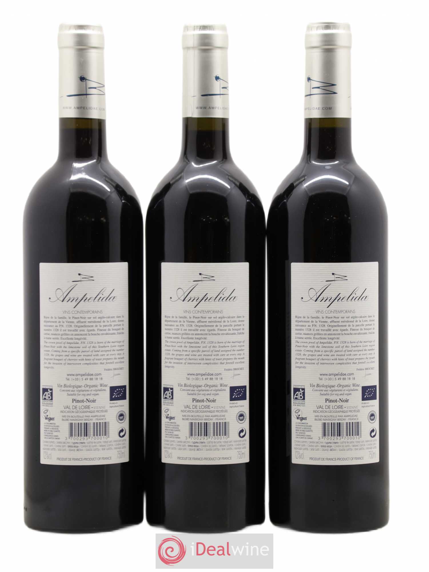 Val de Loire Ampelidae cuvée PN1328 Domaine Lavauguyot (sans prix de réserve) 2014 - Posten von 6 Flaschen - 4
