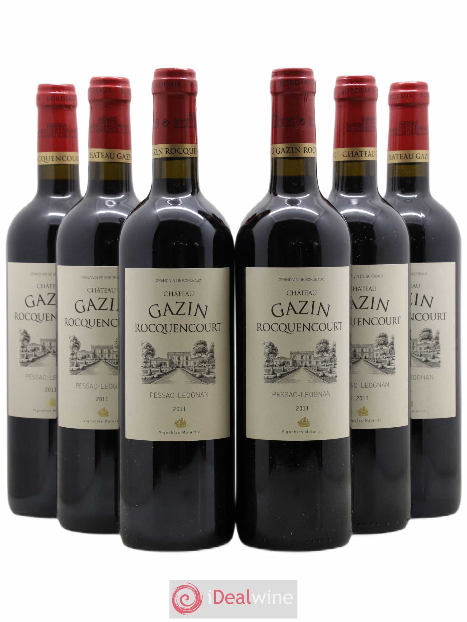 Pessac-Léognan Gazin Roquencourt (sans prix de réserve) 2011 - Posten von 6 Flaschen - 0