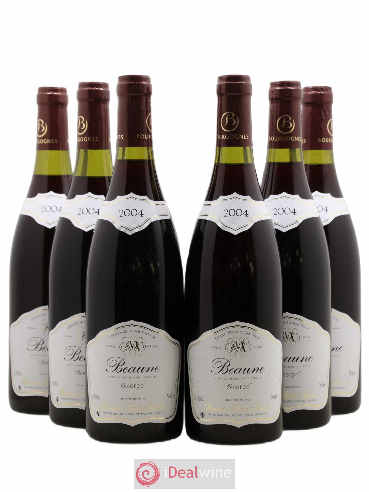 Beaune Siserpe Arcelain (sans prix de réserve) 2004 - Posten von 6 Flaschen - 0