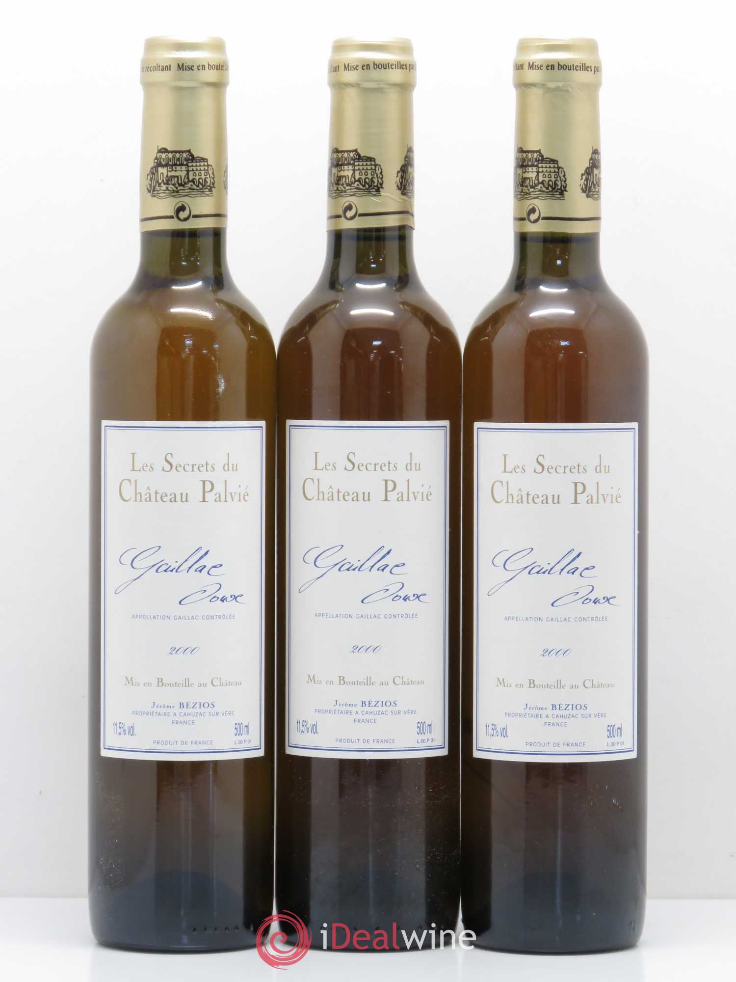 Sud-Ouest Gaillac doux Les Secrets du Château Palvié 2000 - Posten von 12 Flaschen - 3