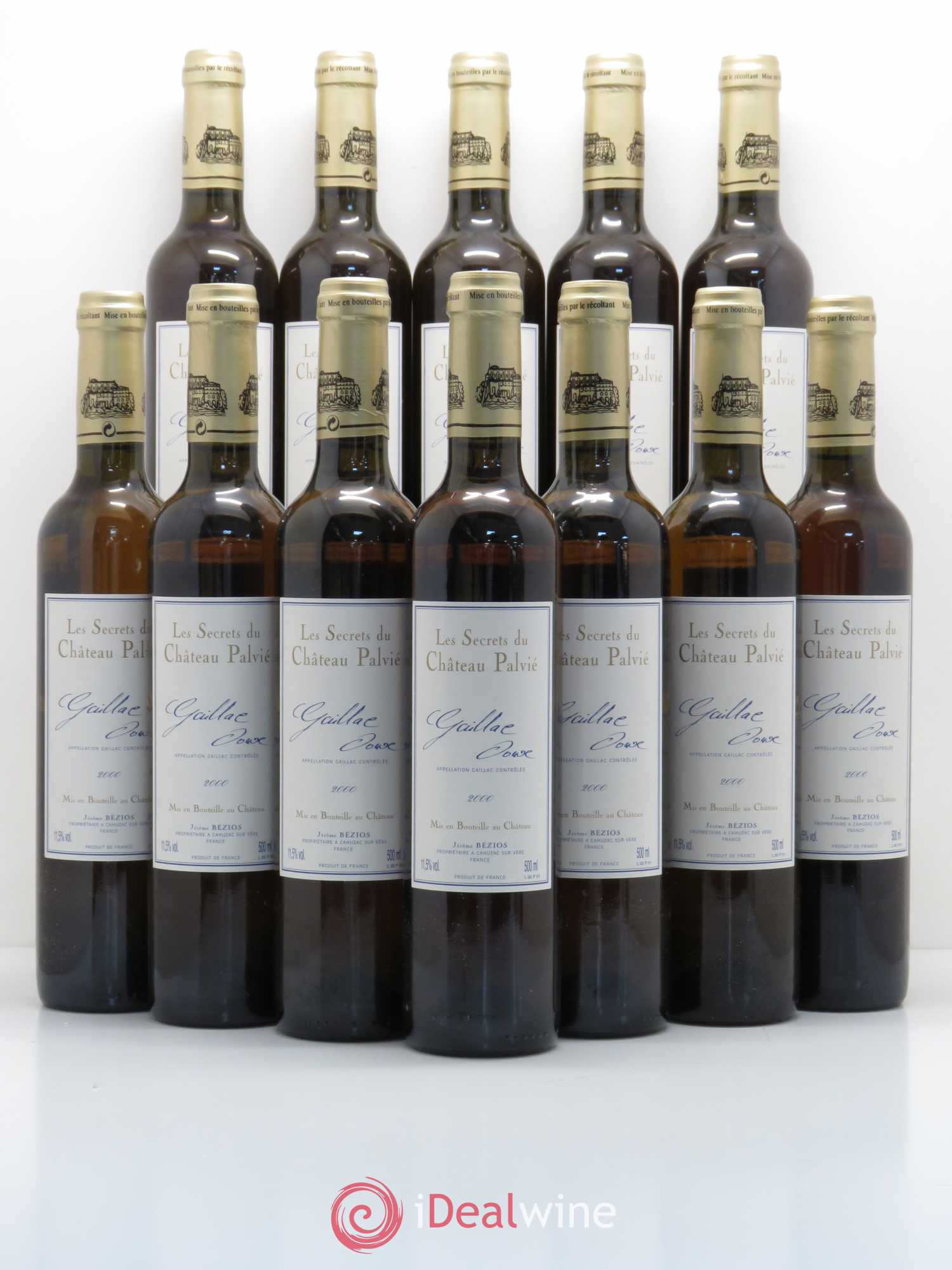 Sud-Ouest Gaillac doux Les Secrets du Château Palvié 2000 - Posten von 12 Flaschen - 0