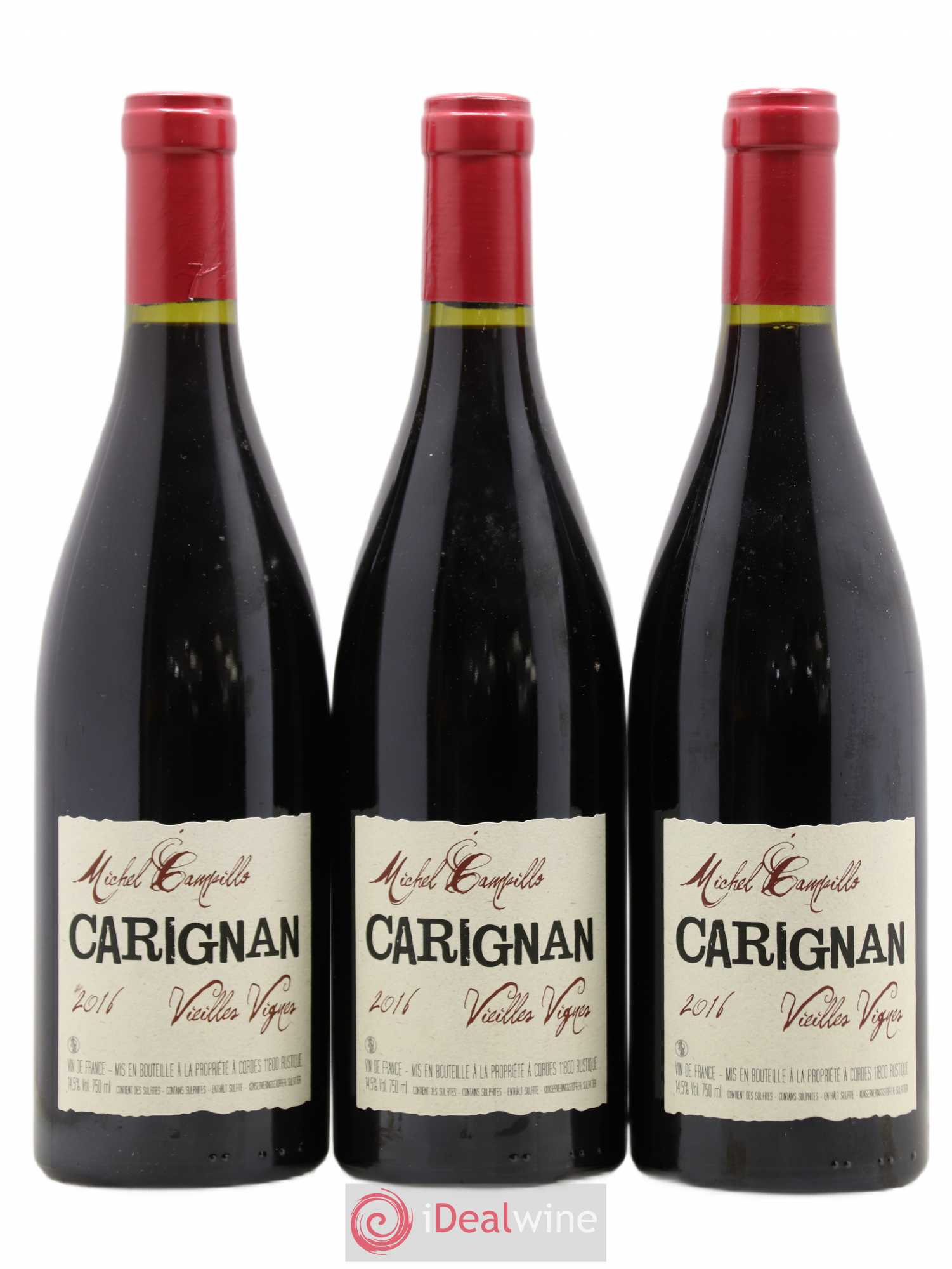Vin de France Carignan Vieilles vignes Michel Campillo (no reserve) 2016 - Lot of 6 bottles - 1