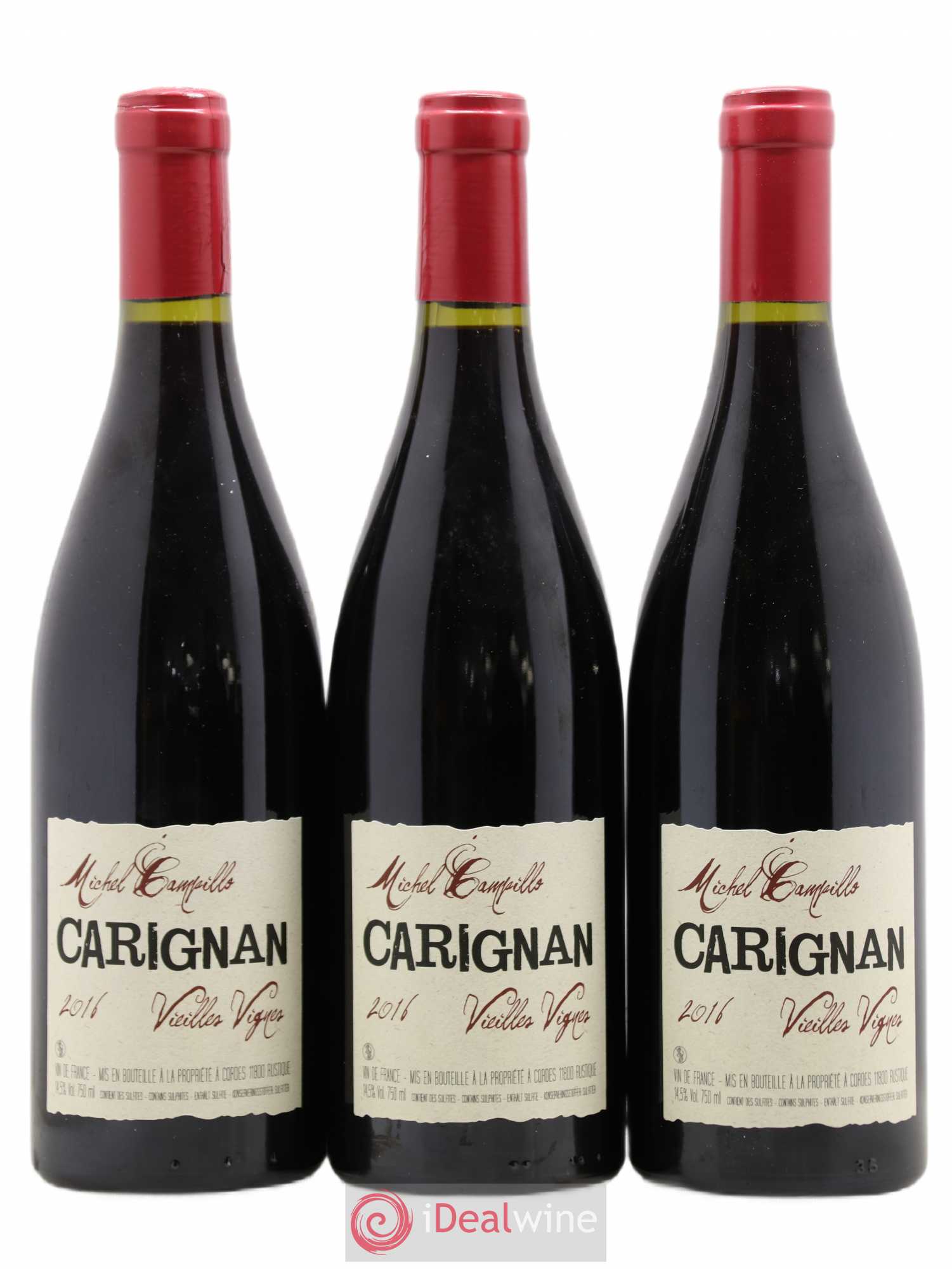 Vin de France Carignan Vieilles vignes Michel Campillo (sans prix de réserve) 2016 - Posten von 6 Flaschen - 2