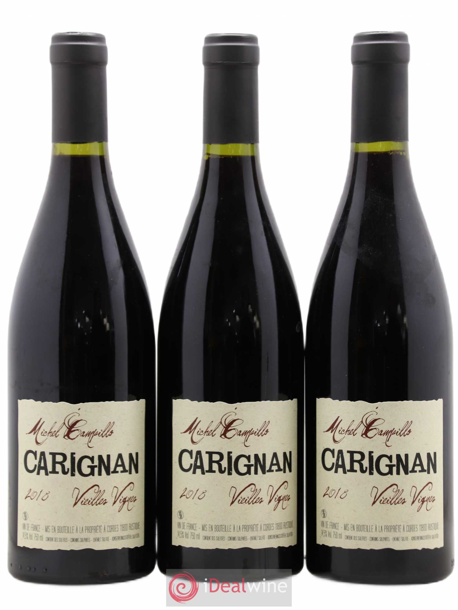 Vin de France Carignan Vieilles vignes Michel Campillo (sans prix de réserve) 2018 - Posten von 6 Flaschen - 2