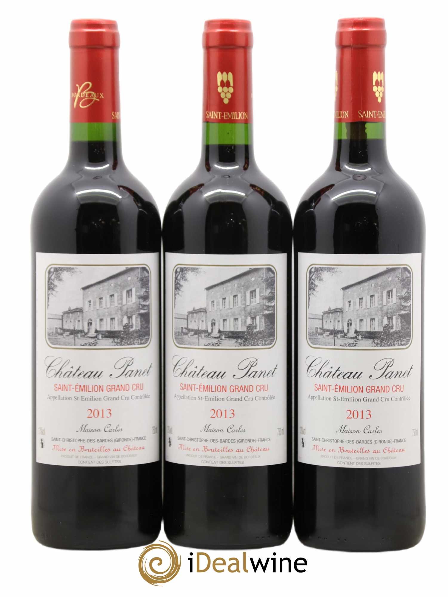 Saint-Émilion Grand Cru Chateau Panet 2013 - Lot de 12 bouteilles - 1