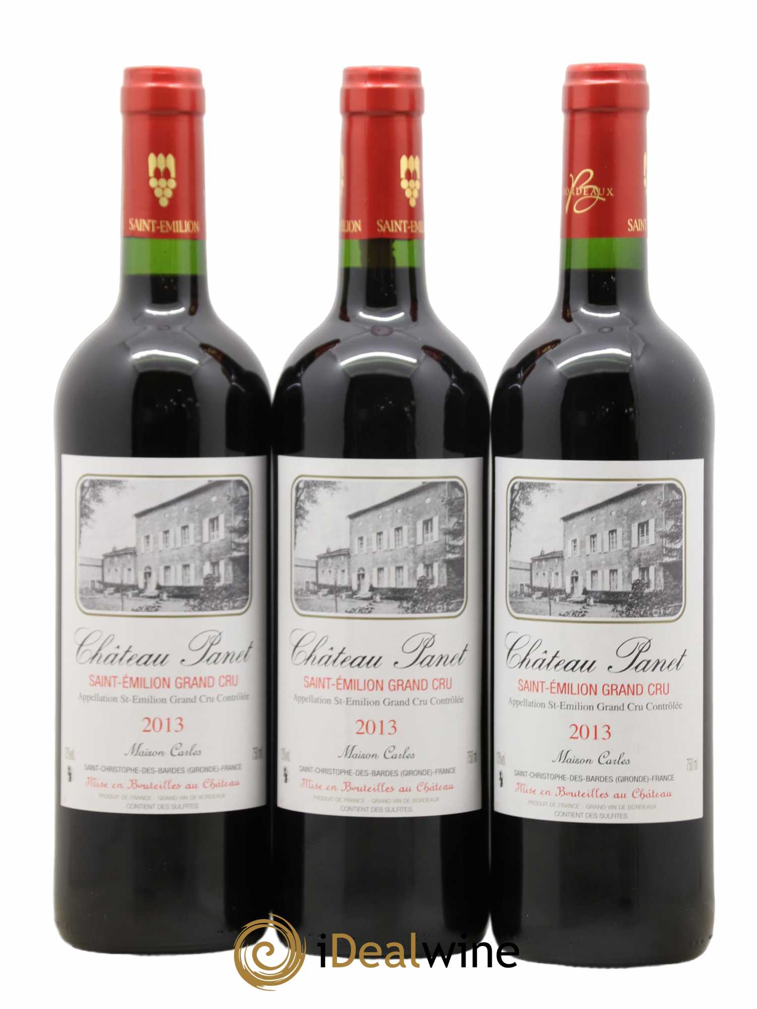 Saint-Émilion Grand Cru Chateau Panet (sans prix de réserve) 2013 - Posten von 3 Flaschen - 0