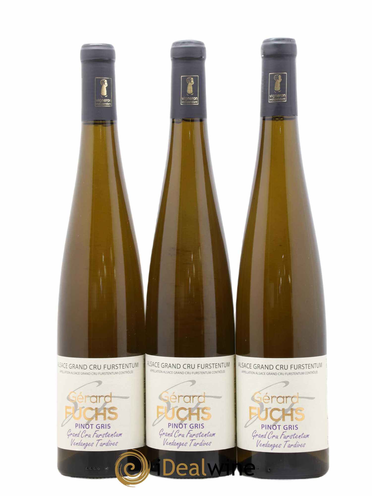 Pinot Gris (Tokay) Vendanges Tardives Furstentum Domaine Fuchs 2016 - Posten von 3 Flaschen - 0