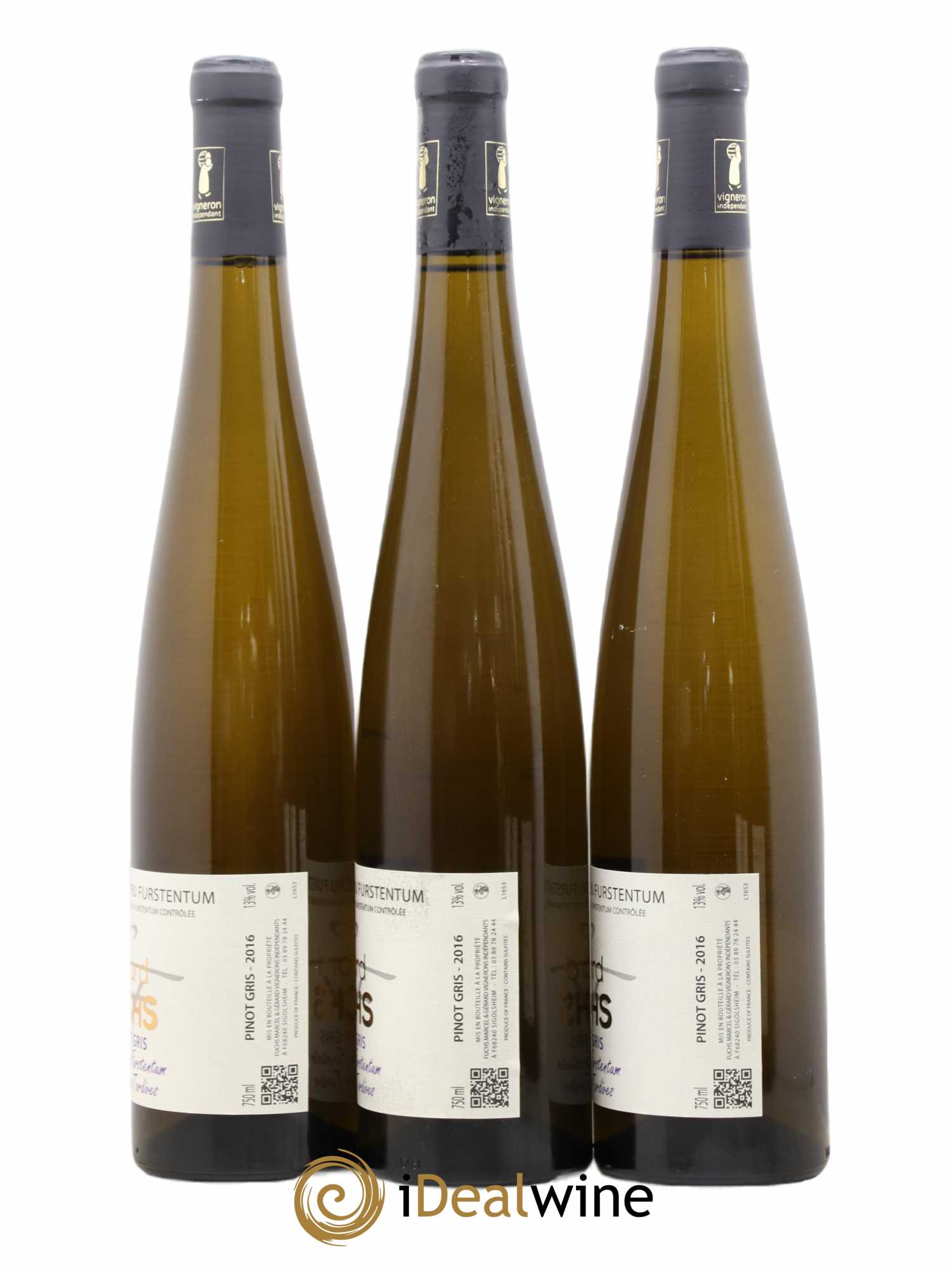 Pinot Gris (Tokay) Vendanges Tardives Furstentum Domaine Fuchs 2016 - Lotto di 6 bottiglie - 2