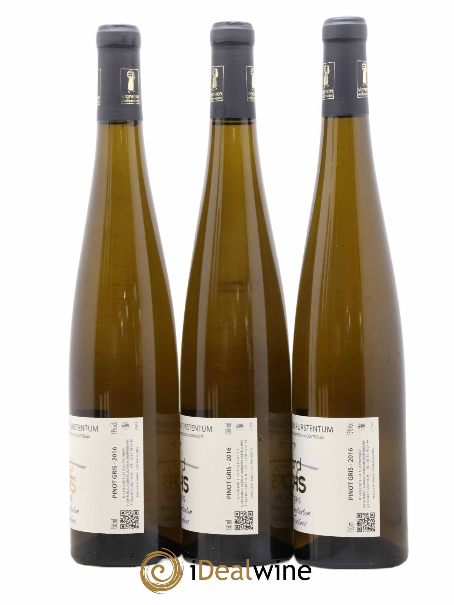 Pinot Gris (Tokay) Vendanges Tardives Furstentum Domaine Fuchs 2016 - Lotto di 6 bottiglie - 4