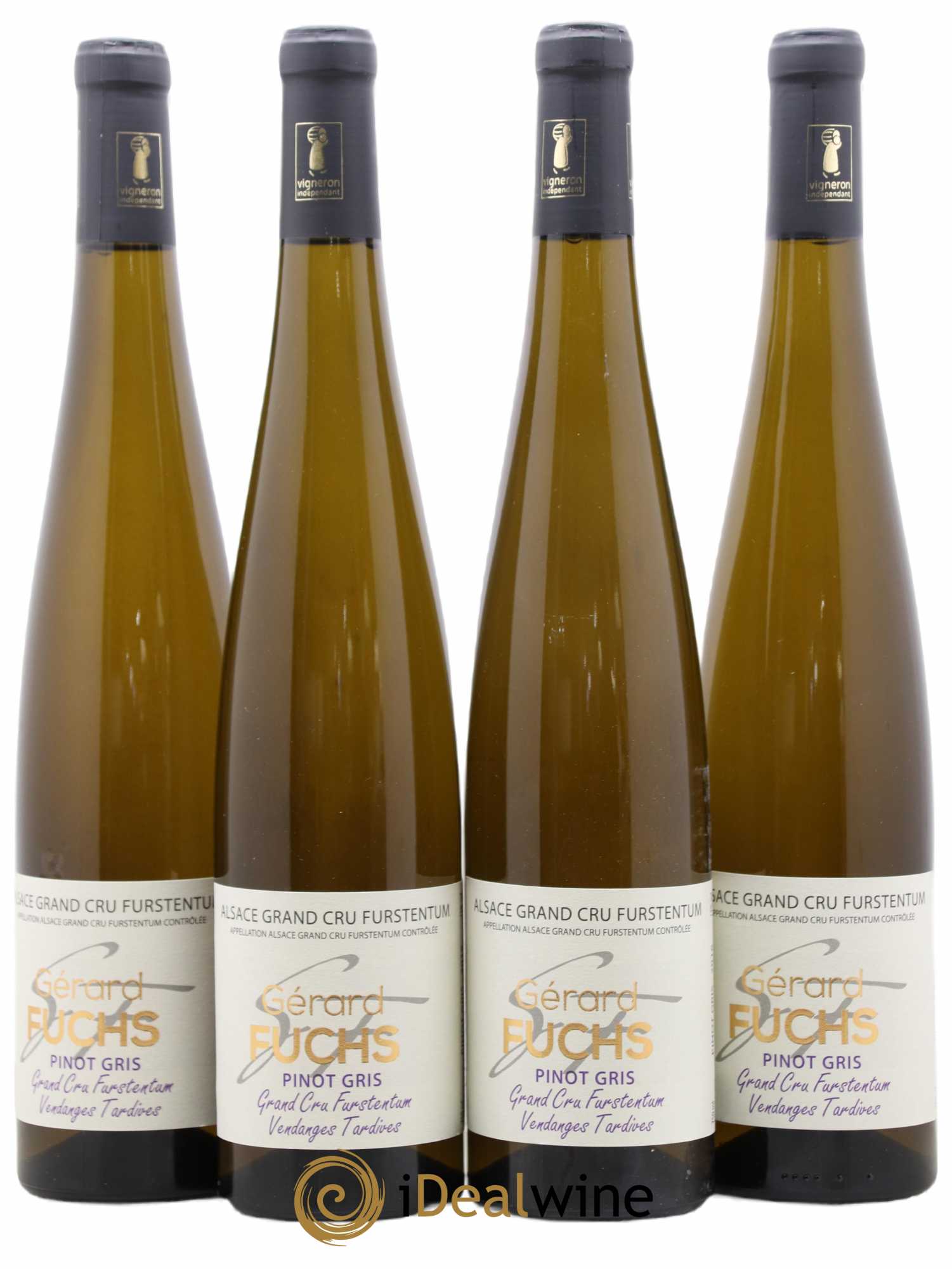 Pinot Gris (Tokay) Vendanges Tardives Furstentum Domaine Fuchs 2016 - Lotto di 4 bottiglie - 0