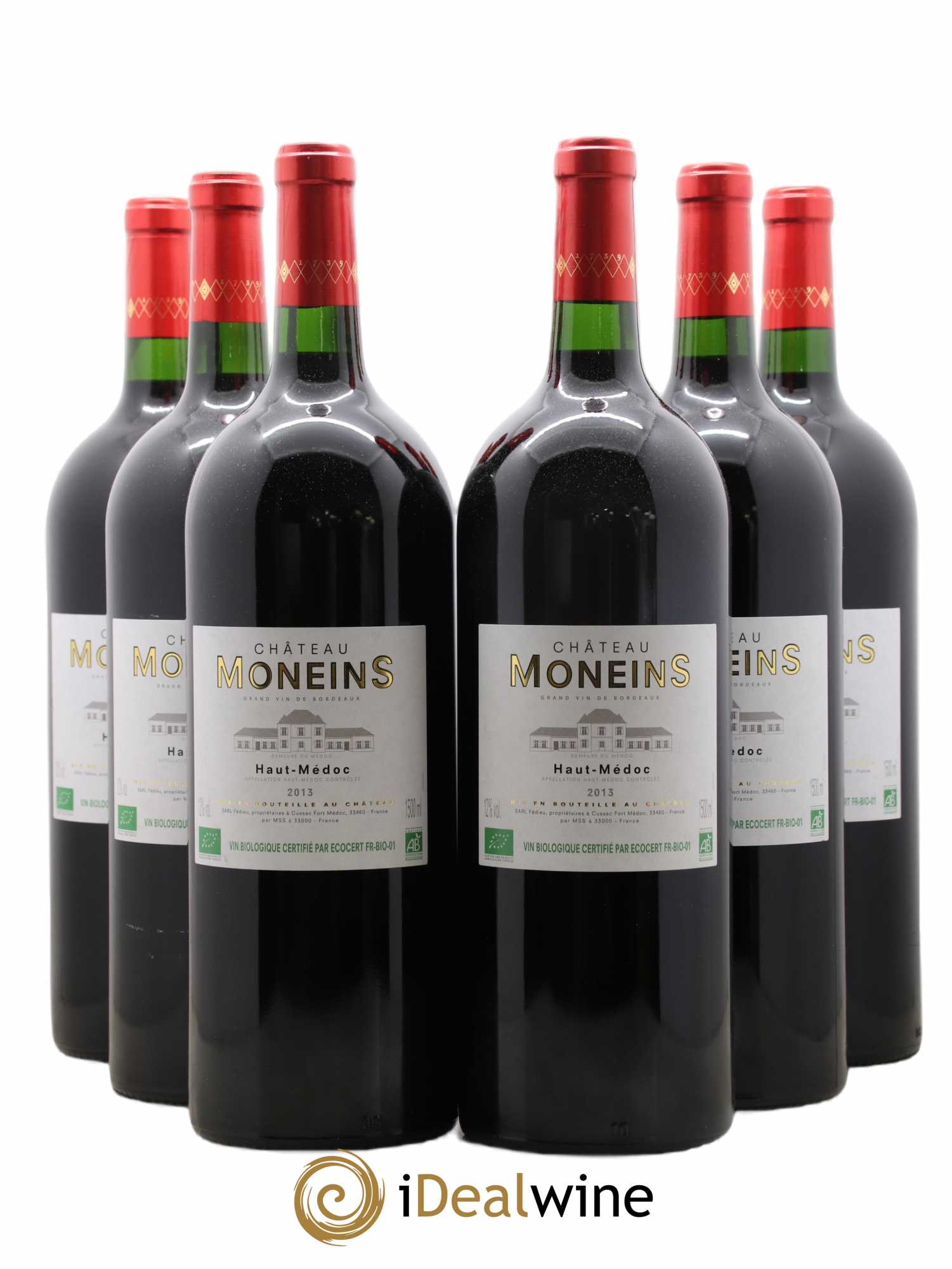 Haut Médoc Château Moneins (sans prix de réserve) 2013 - Posten von 6 Magnum - 0