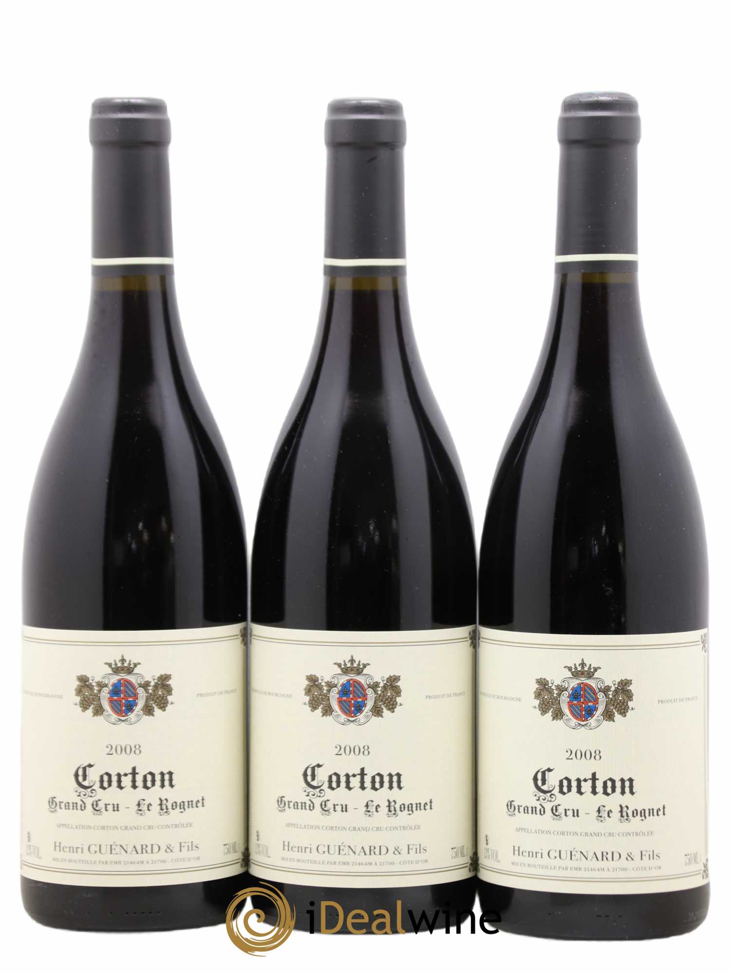 Corton Grand Cru Rognet Henri Guenar 2008 - Lot de 6 bouteilles - 2