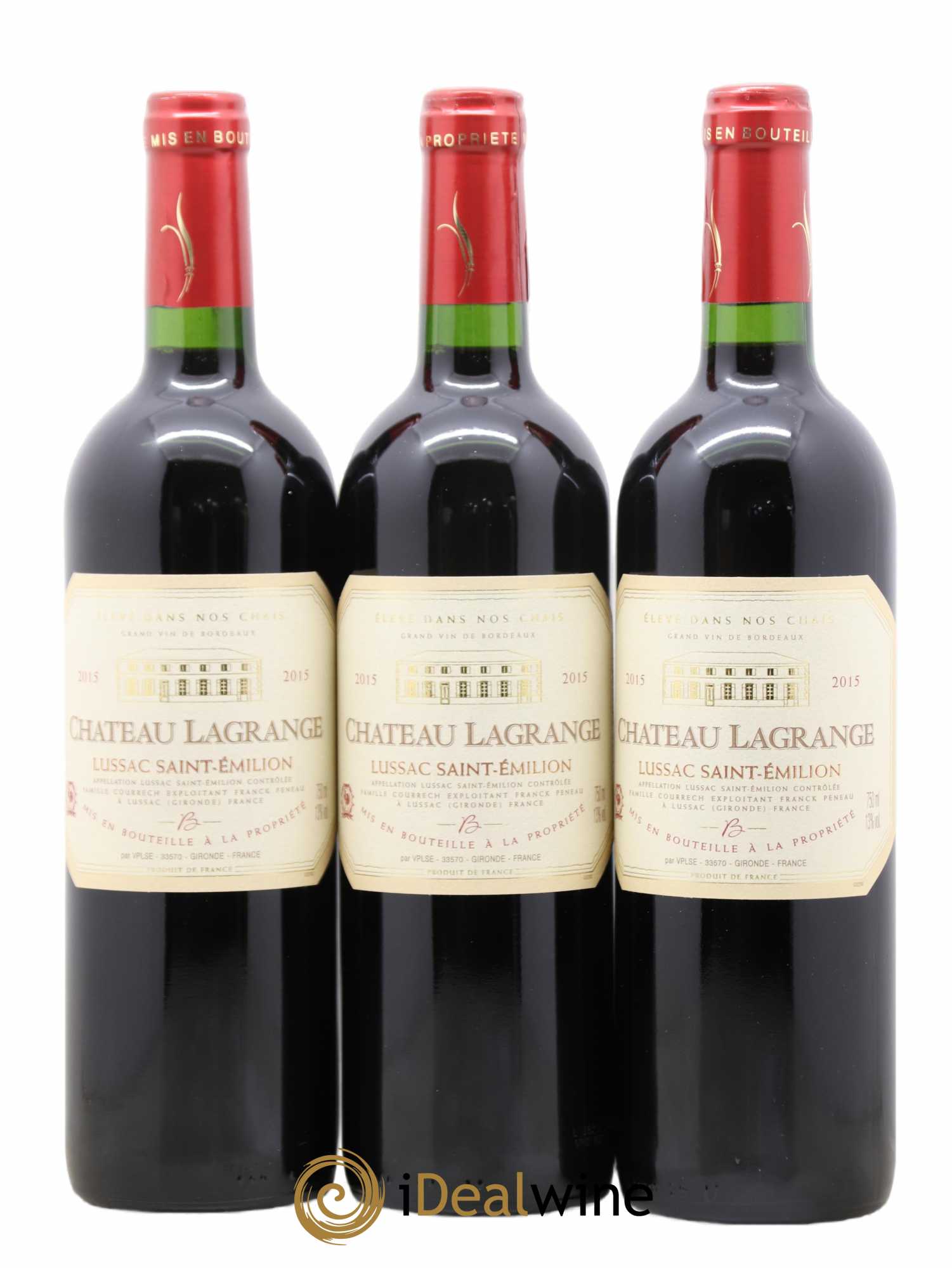 Lussac Saint-Émilion Chateau Lagrange 2015 - Lot de 12 bouteilles - 1