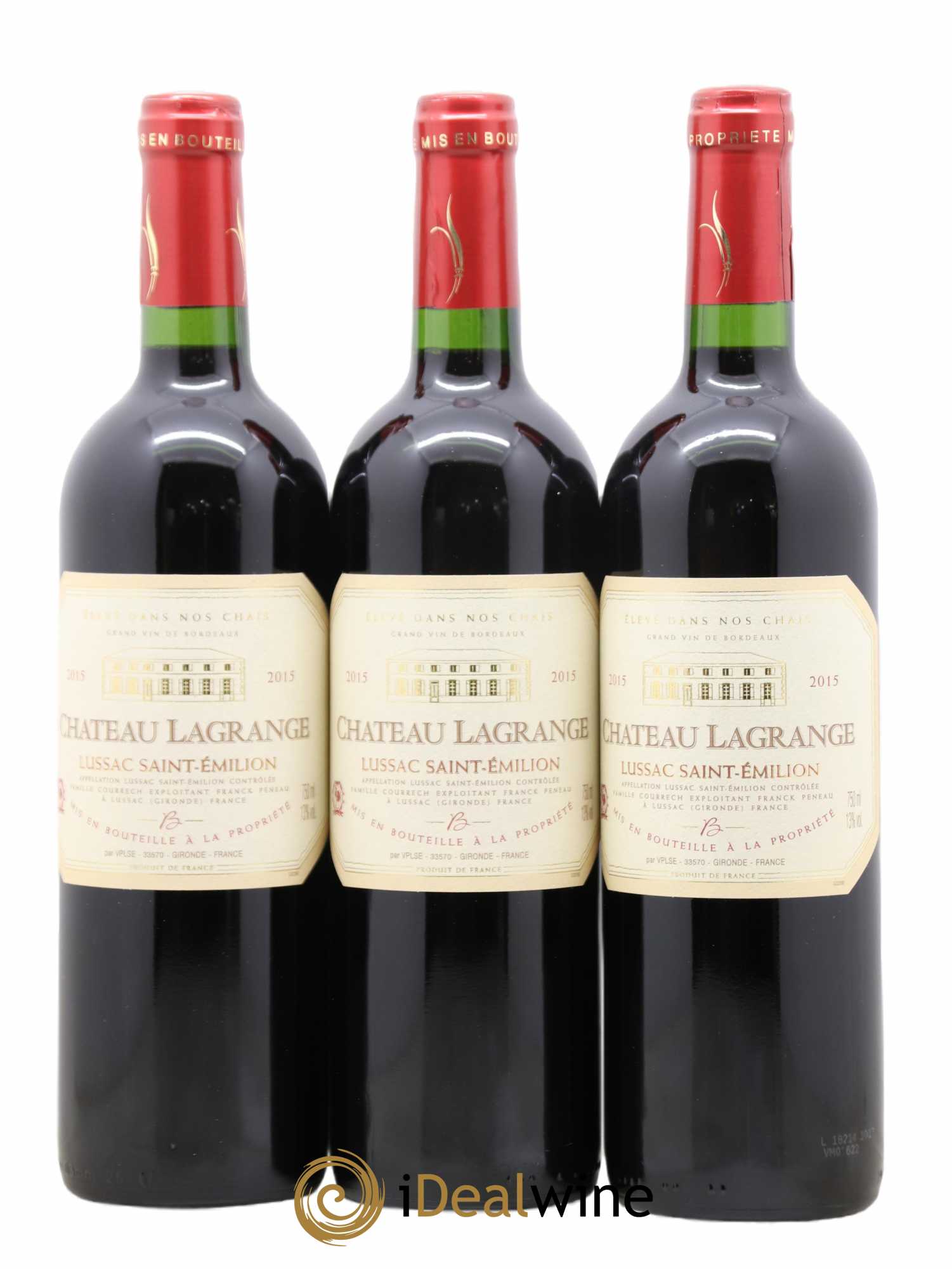 Lussac Saint-Émilion Chateau Lagrange 2015 - Lot de 12 bouteilles - 2