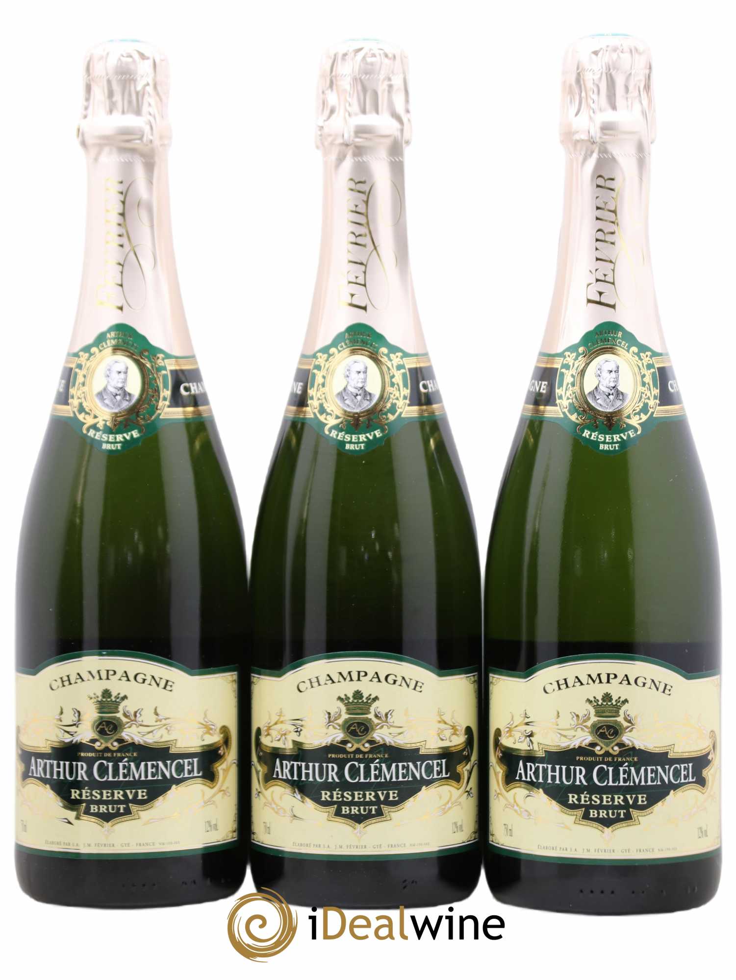 Champagne Cuvée Arthur Clemencel Lacour - Posten von 3 Flaschen - 0