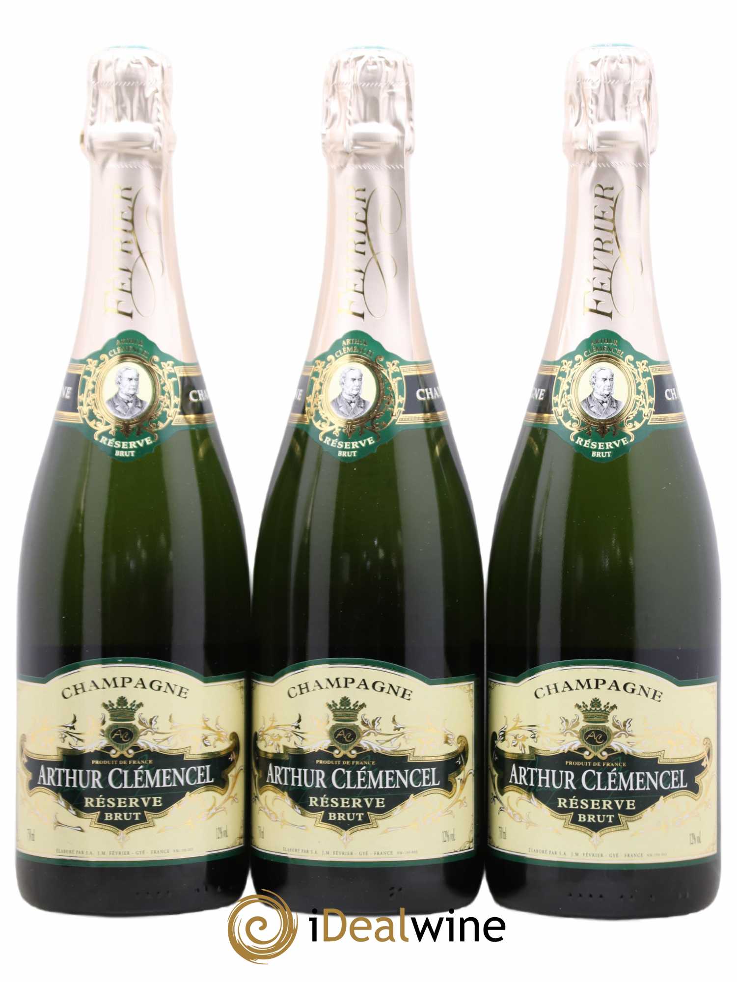 Champagne Cuvée Arthur Clemencel Lacour - Posten von 3 Flaschen - 0