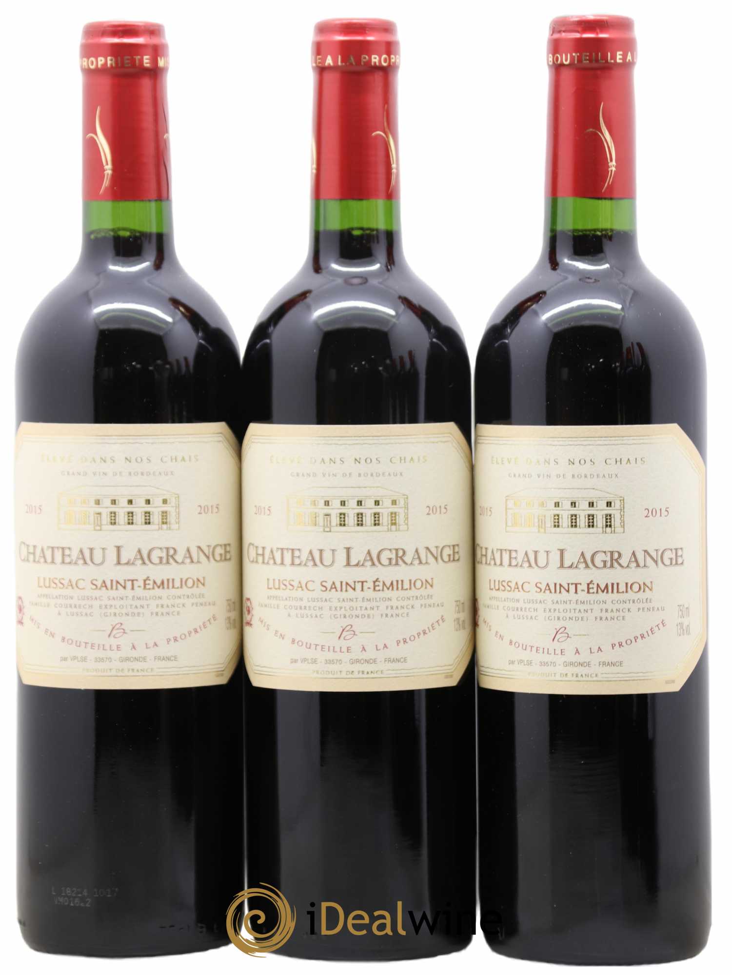 Lussac Saint-Émilion Chateau Lagrange 2015 - Lot of 6 bottles - 1