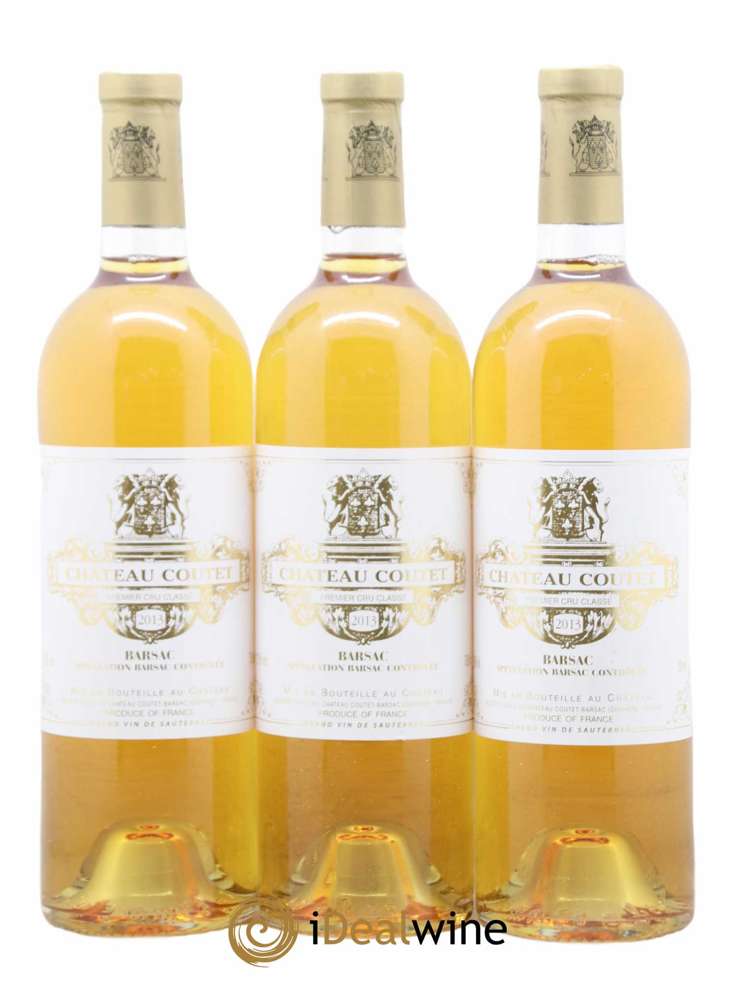 Château Coutet 1er Grand Cru Classé 2013 - Lotto di 3 bottiglie - 0
