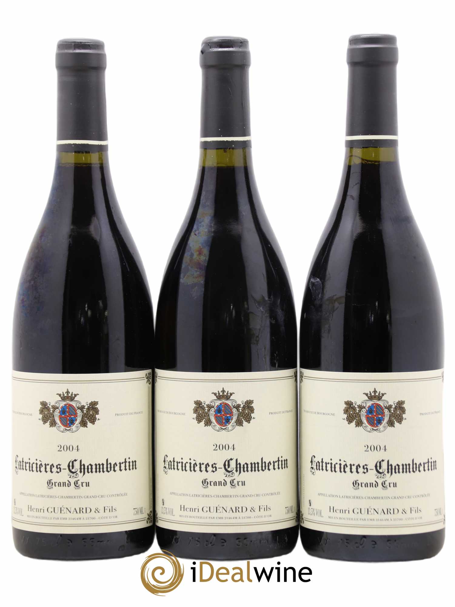 Latricières-Chambertin Grand Cru Henri Guenar 2004 - Lot de 3 bouteilles - 0