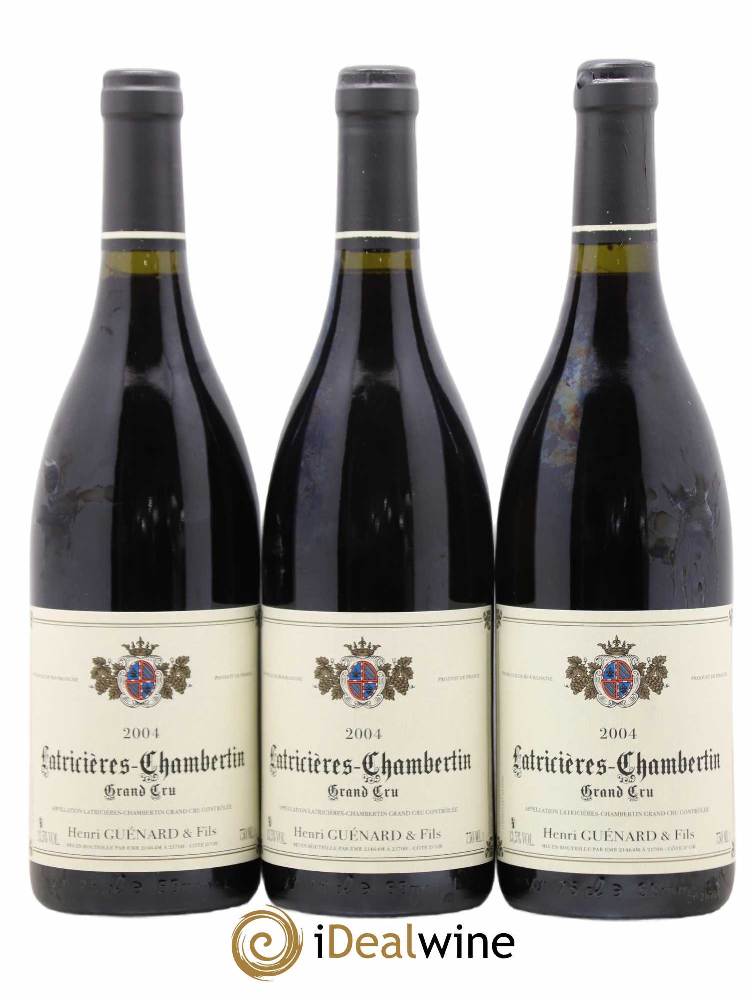 Latricières-Chambertin Grand Cru Henri Guenar 2004 - Lot de 3 bouteilles - 0