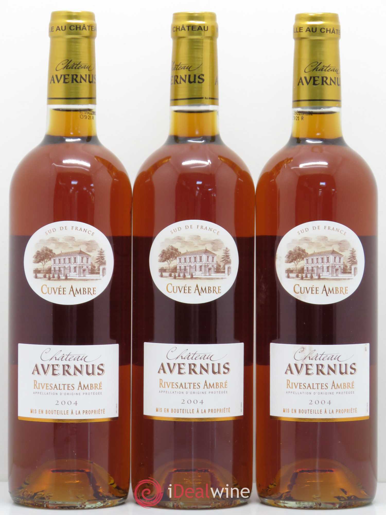 Rivesaltes Château Avernus 2004 - Posten von 3 Flaschen - 0