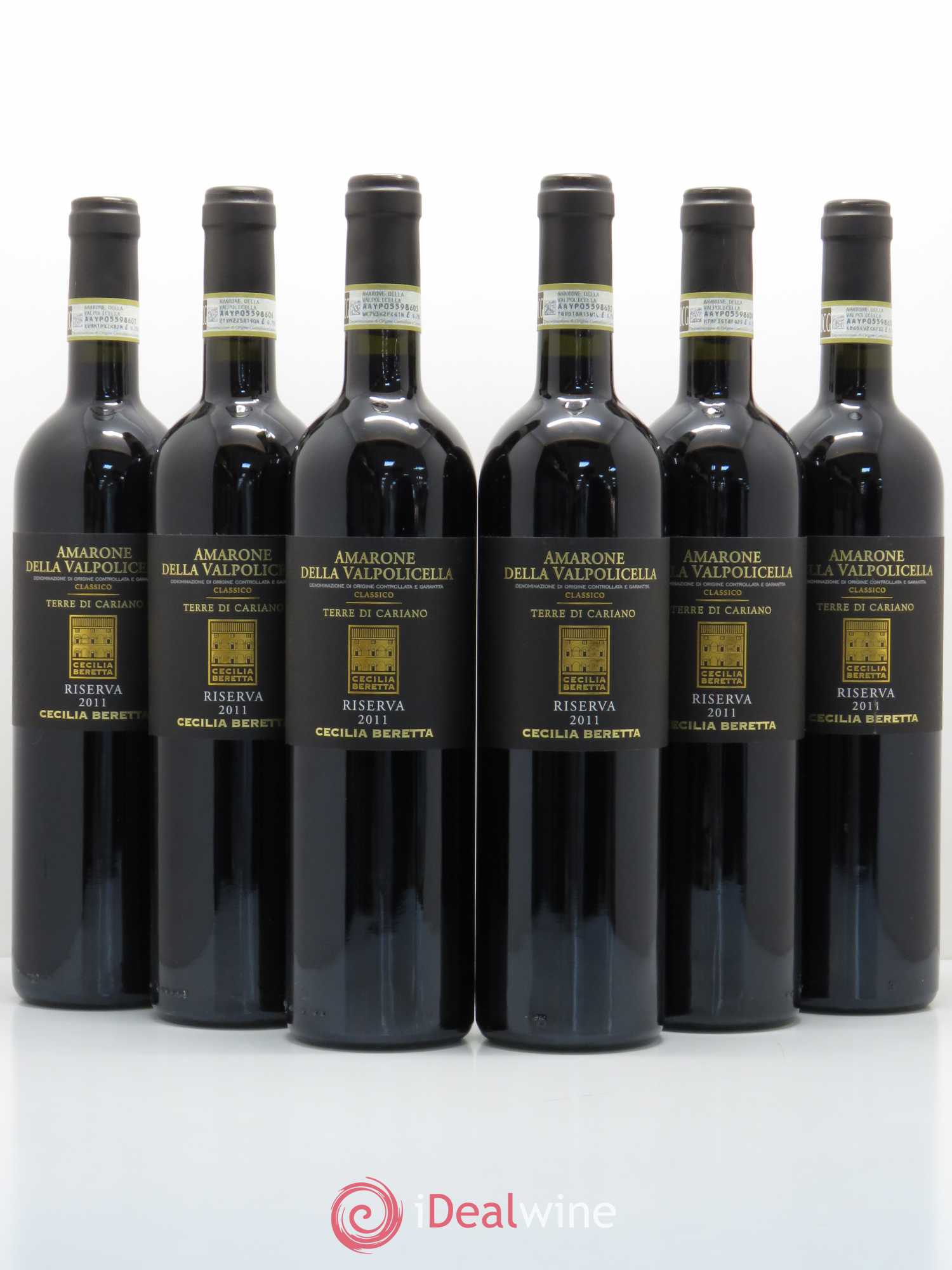 Amarone della Valpolicella DOC Riserva Terre di Cariano 2011 - Lot de 6 bouteilles - 0