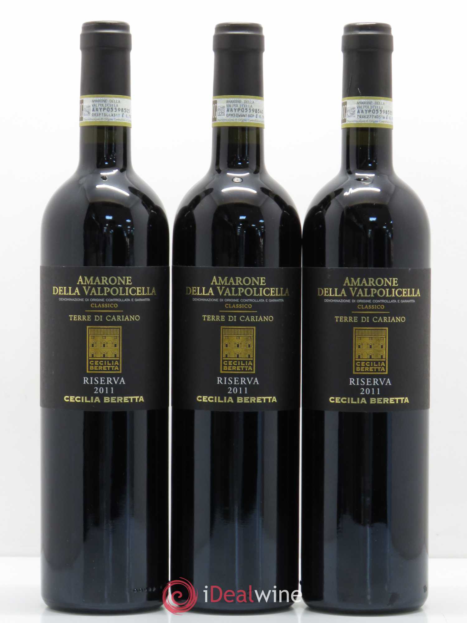 Amarone della Valpolicella DOC Riserva Terre di Cariano 2011 - Lot de 3 bouteilles - 0