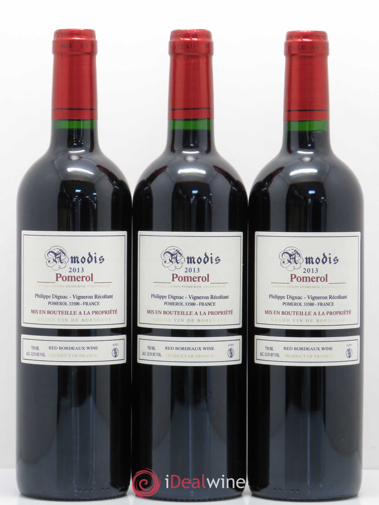 Pomerol Amodis 2013 - Lot de 12 bouteilles - 3