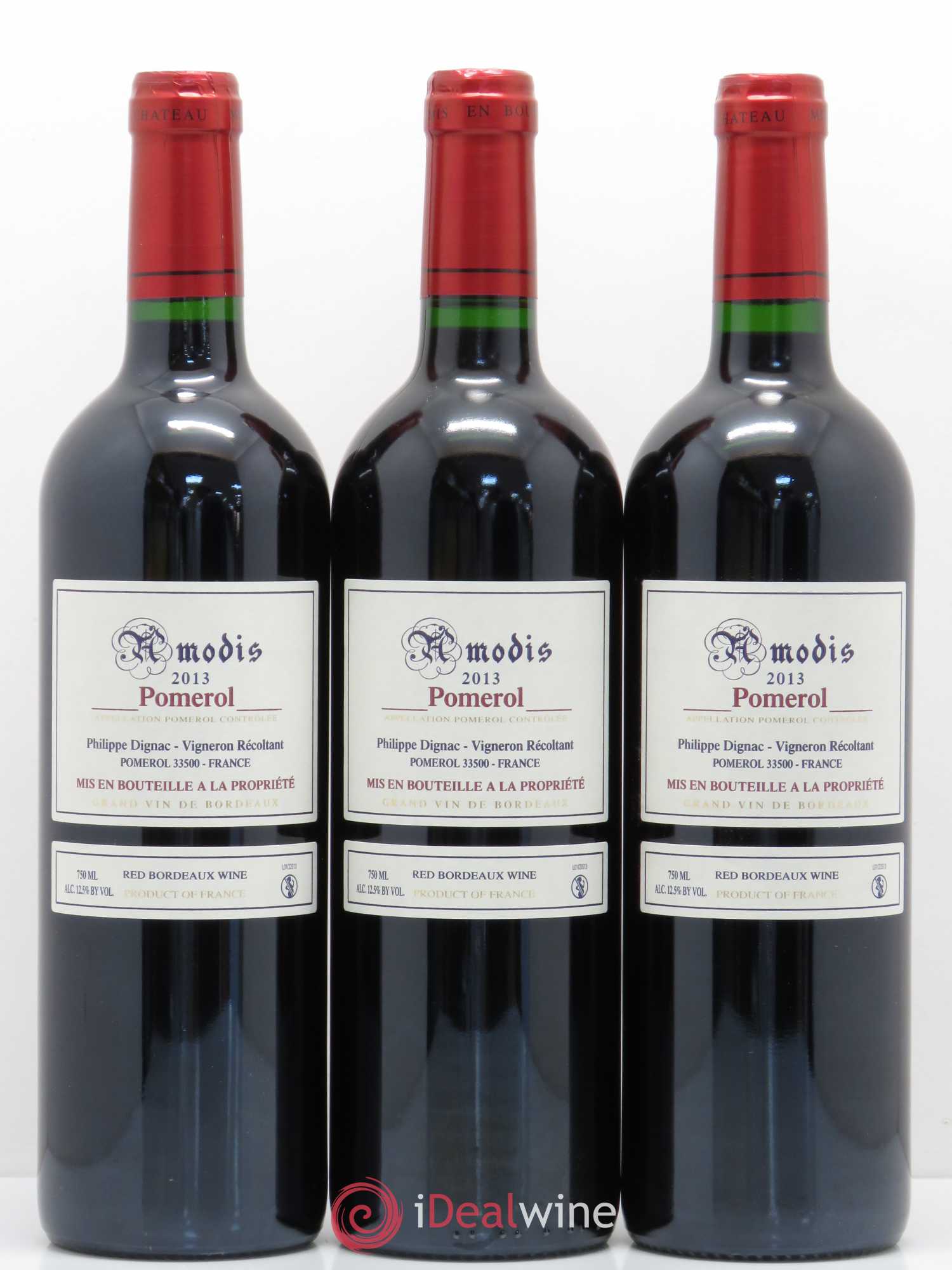 Pomerol Amodis 2013 - Lot de 12 bouteilles - 4