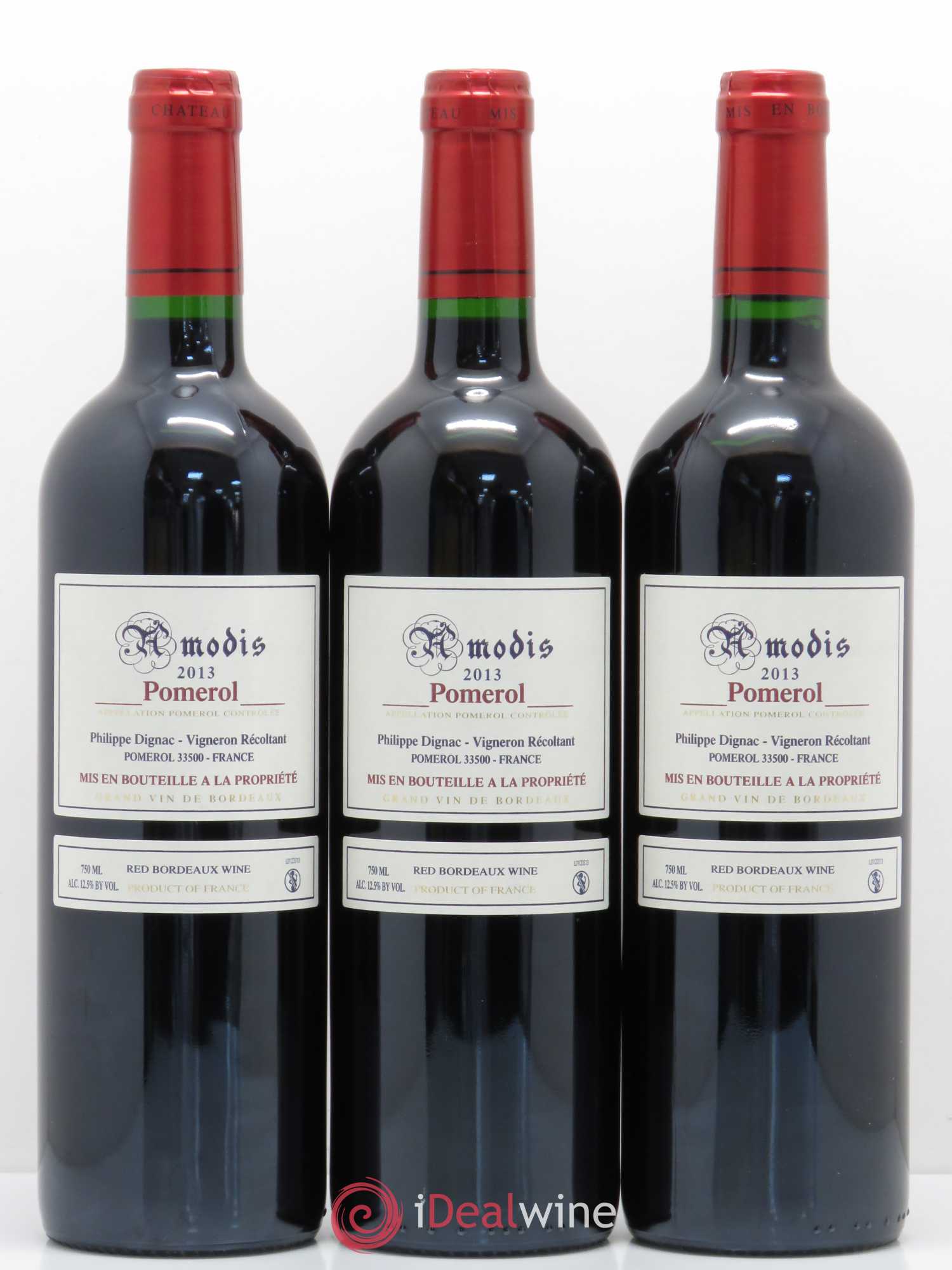Pomerol Amodis 2013 - Lot de 6 bouteilles - 2