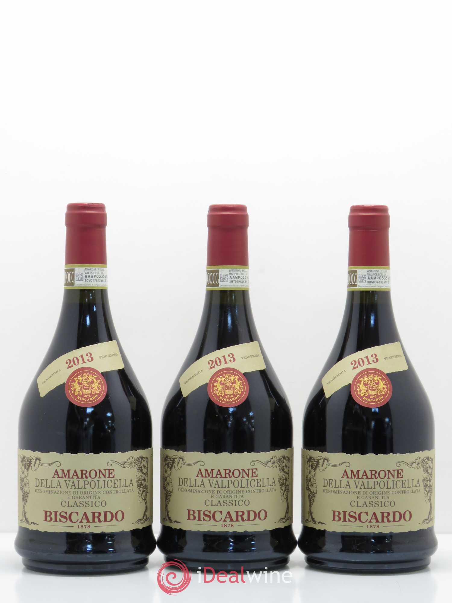 Amarone della Valpolicella DOC Classico Biscardo Mabis 2013 - Lot de 6 bouteilles - 1