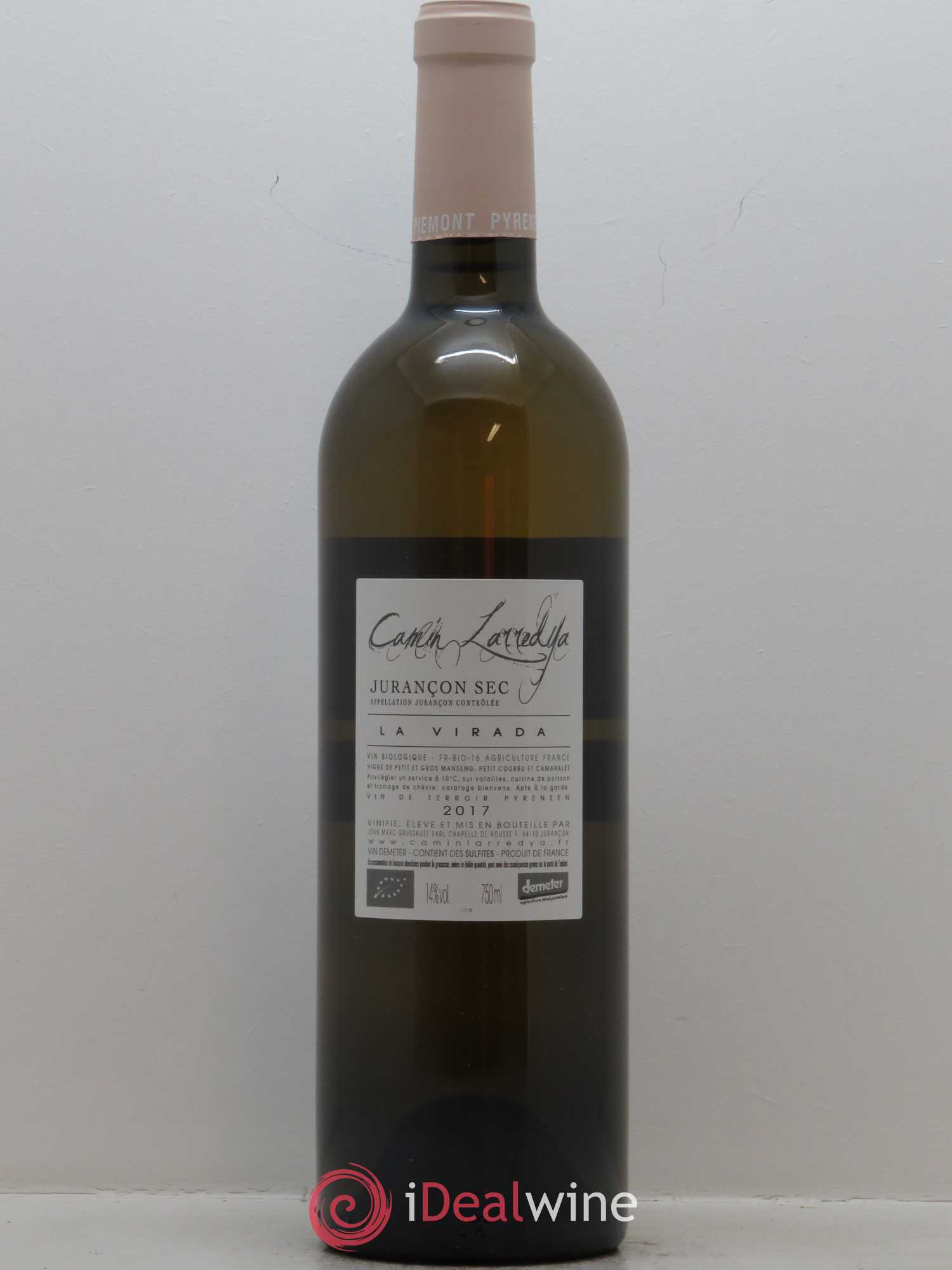 Jurançon Sec La Virada Camin Larredya 2017 - Lot de 1 bouteille - 1