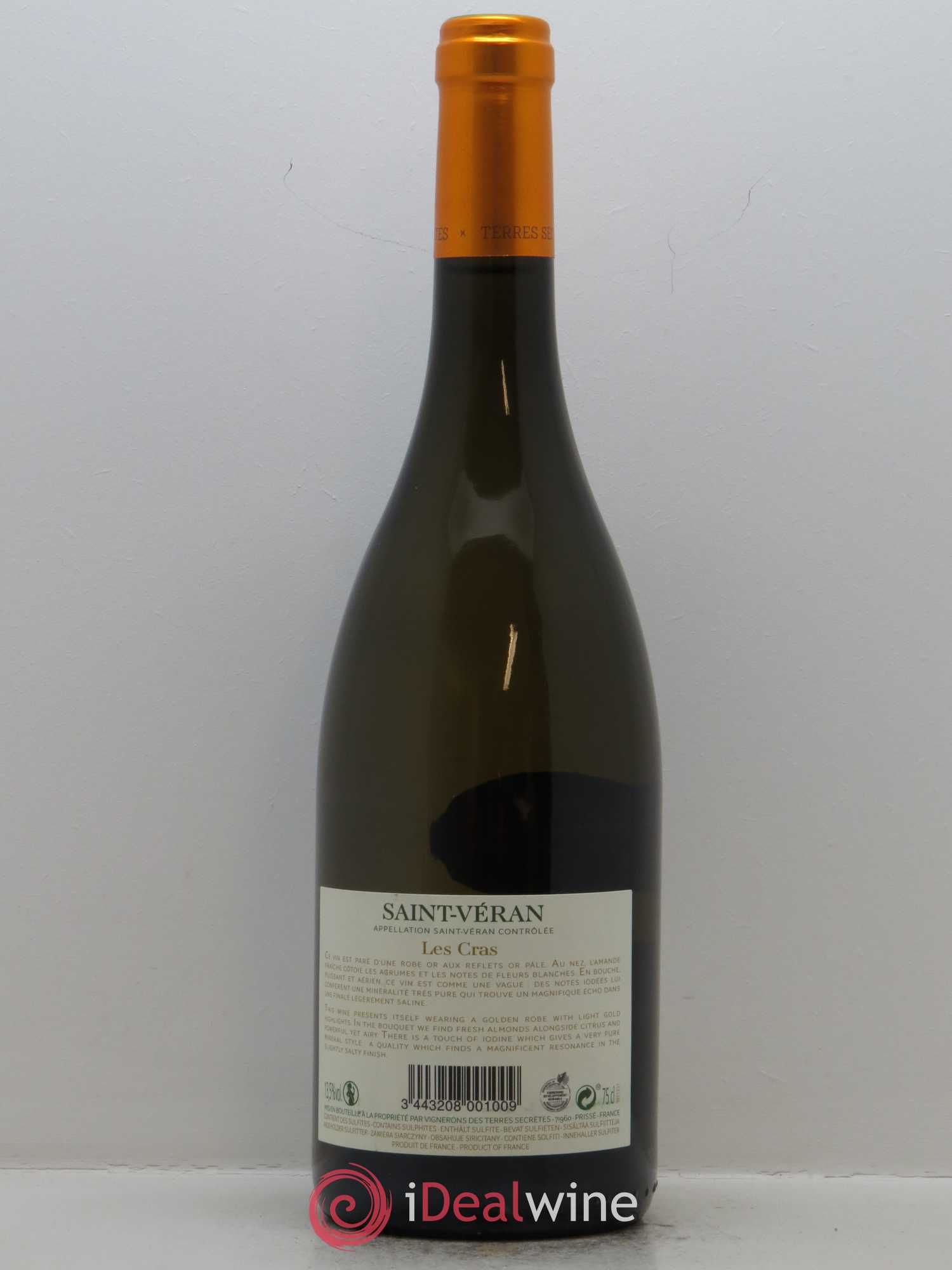 Saint-Véran Les Cras Terres Secrètes 2015 - Lot de 1 bouteille - 1