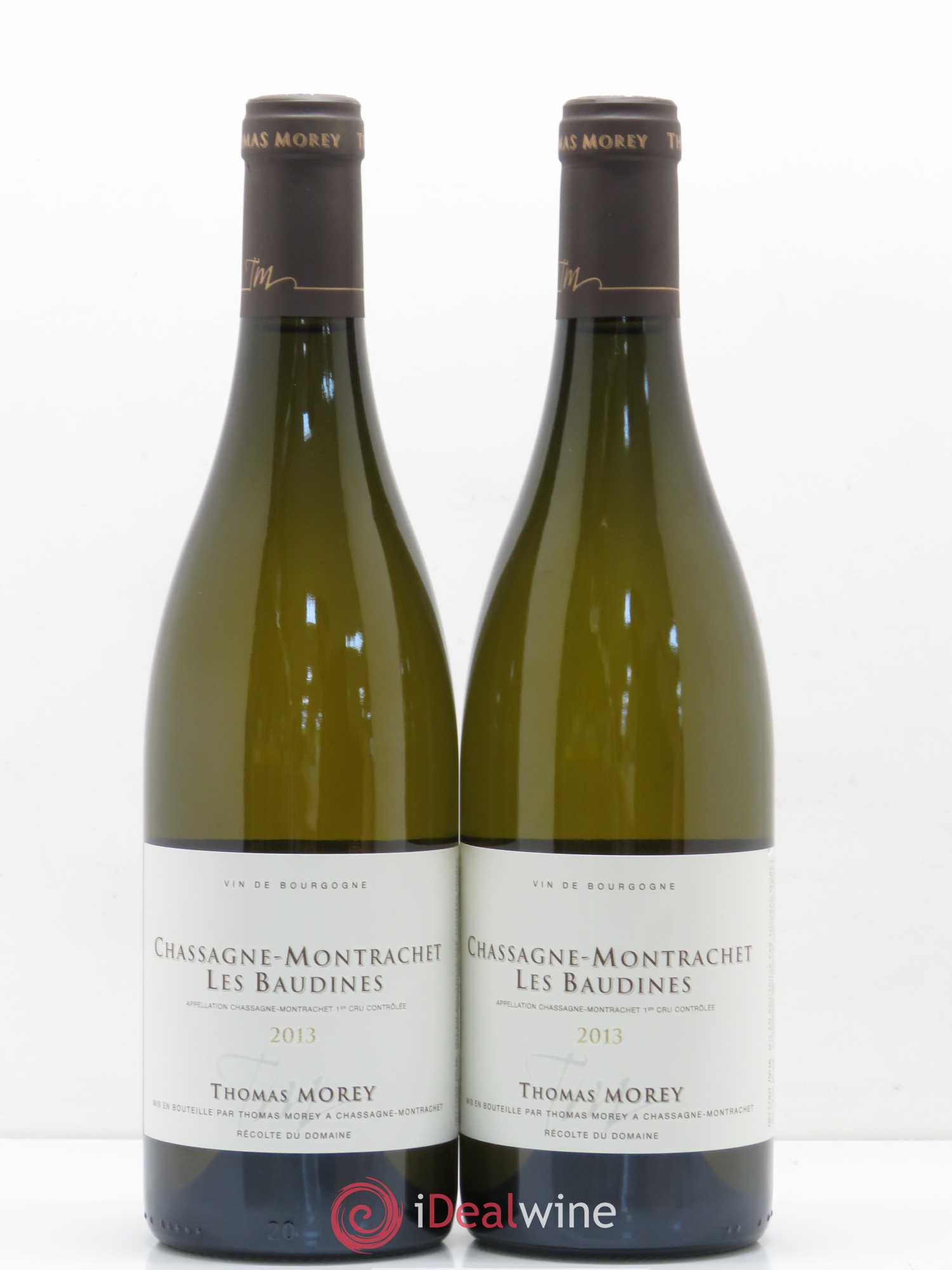 Chassagne-Montrachet 1er Cru Les Baudines Domaine Thomas Morey 2013 - Posten von 2 Flaschen - 0