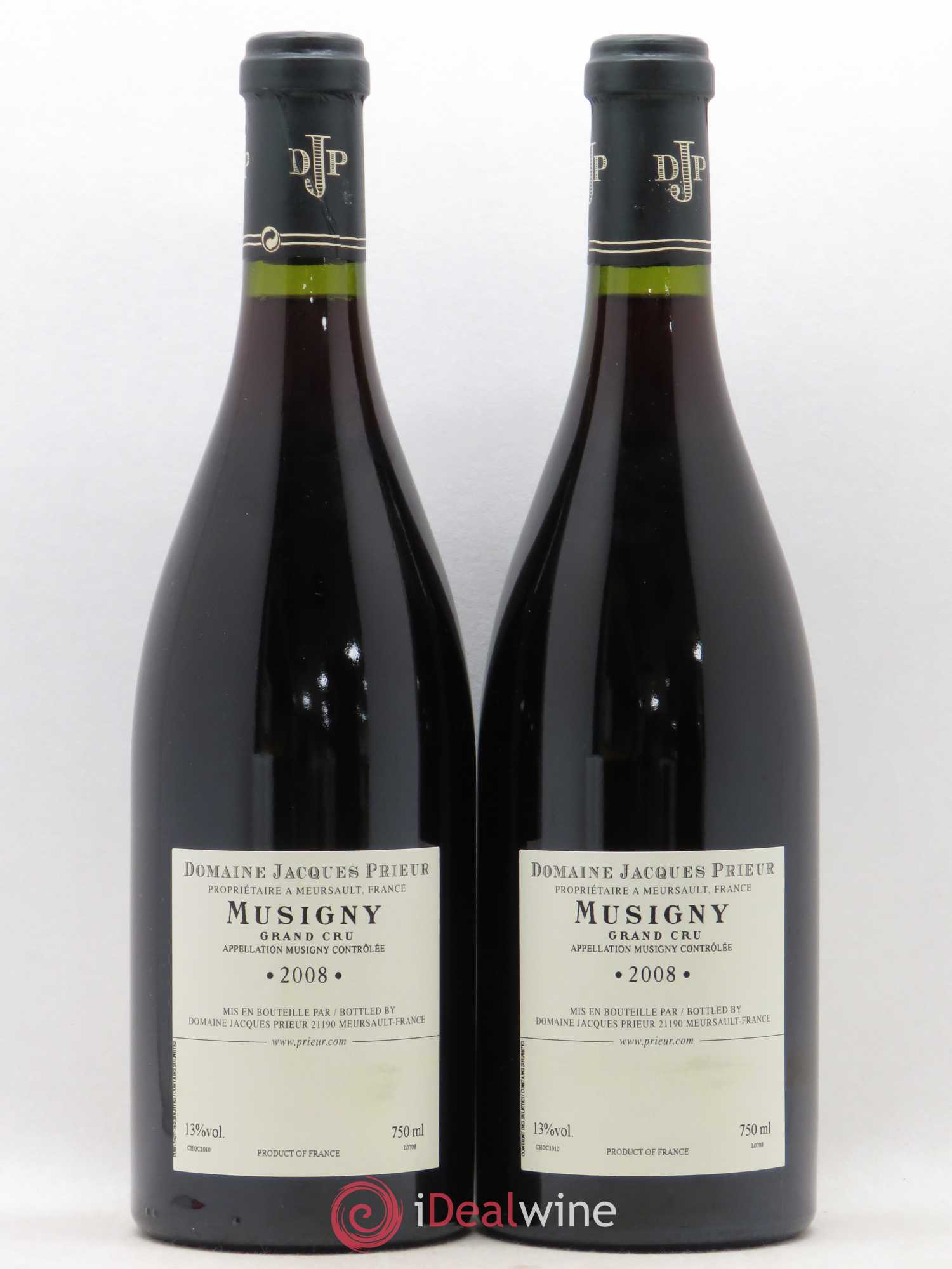 Musigny Grand Cru Jacques Prieur (Domaine) 2008 - Lot de 2 bouteilles - 1