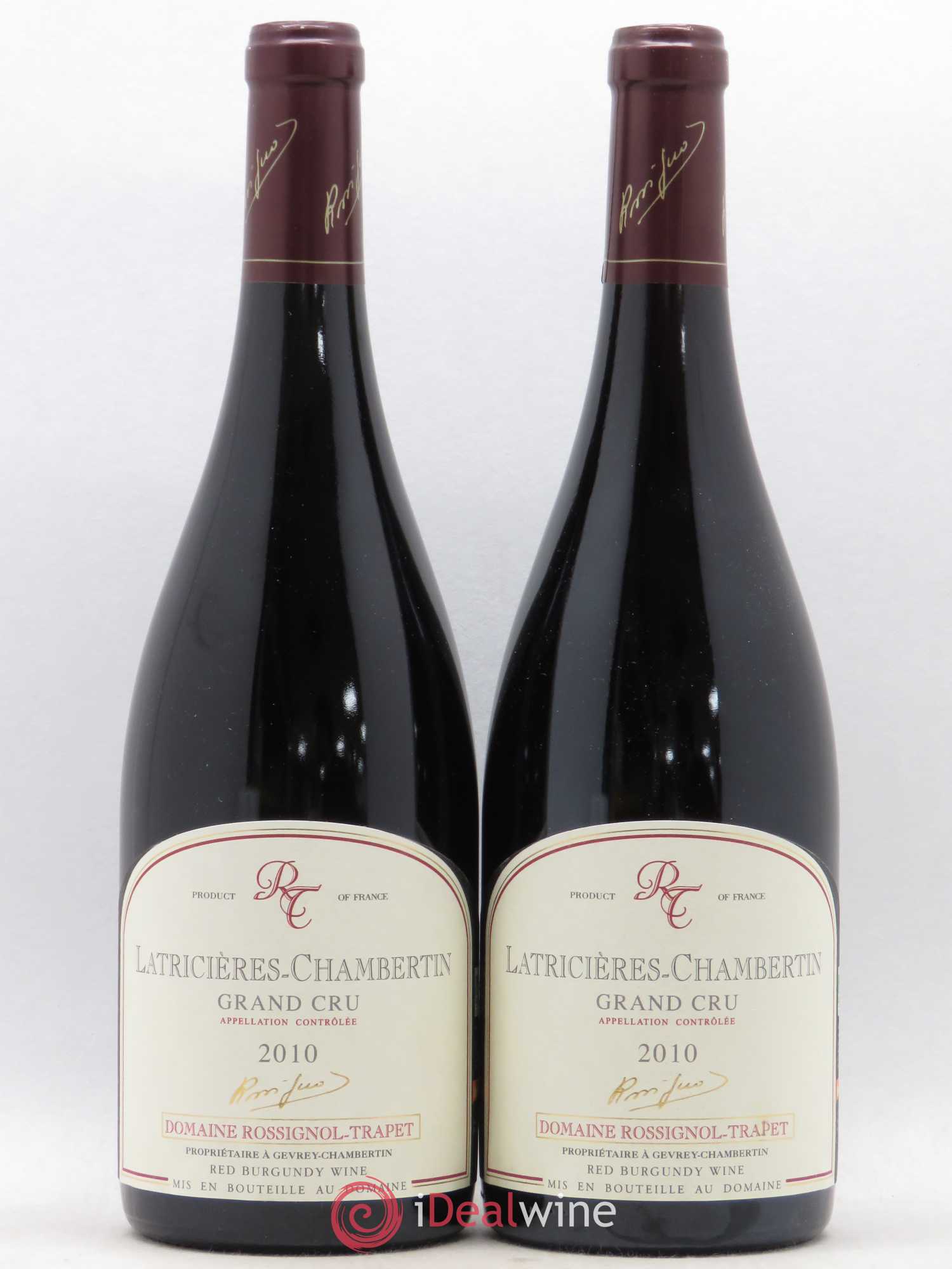 Latricières-Chambertin Grand Cru Rossignol-Trapet (Domaine) 2010 - Lot de 2 bouteilles - 0