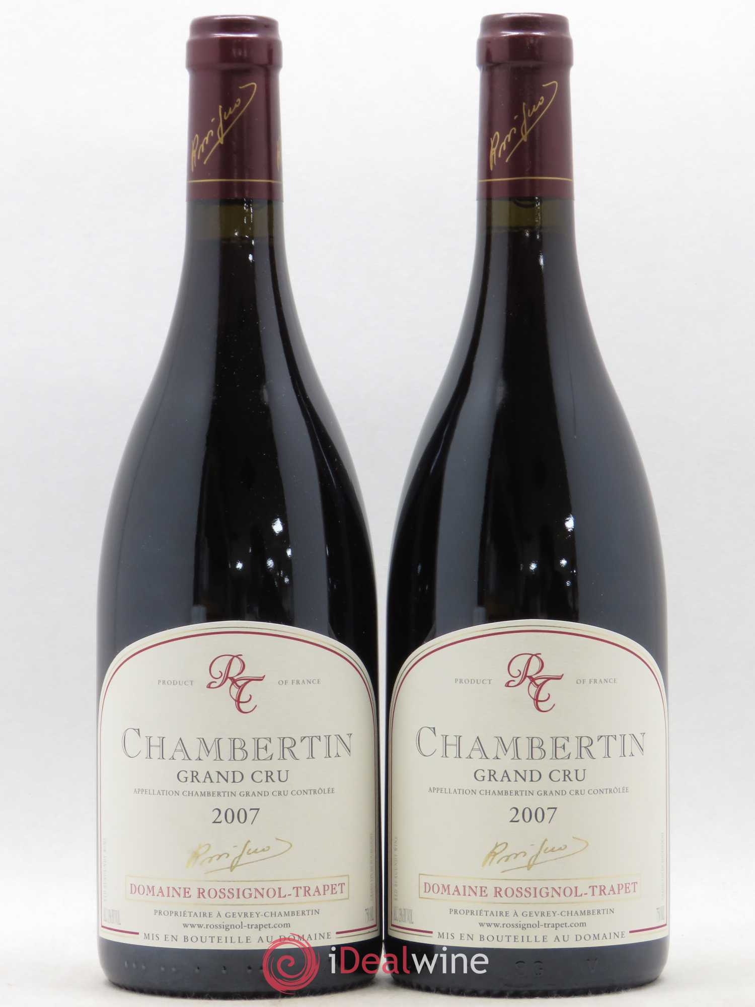 Chambertin Grand Cru Rossignol-Trapet (Domaine) 2007 - Lot de 2 bouteilles - 0