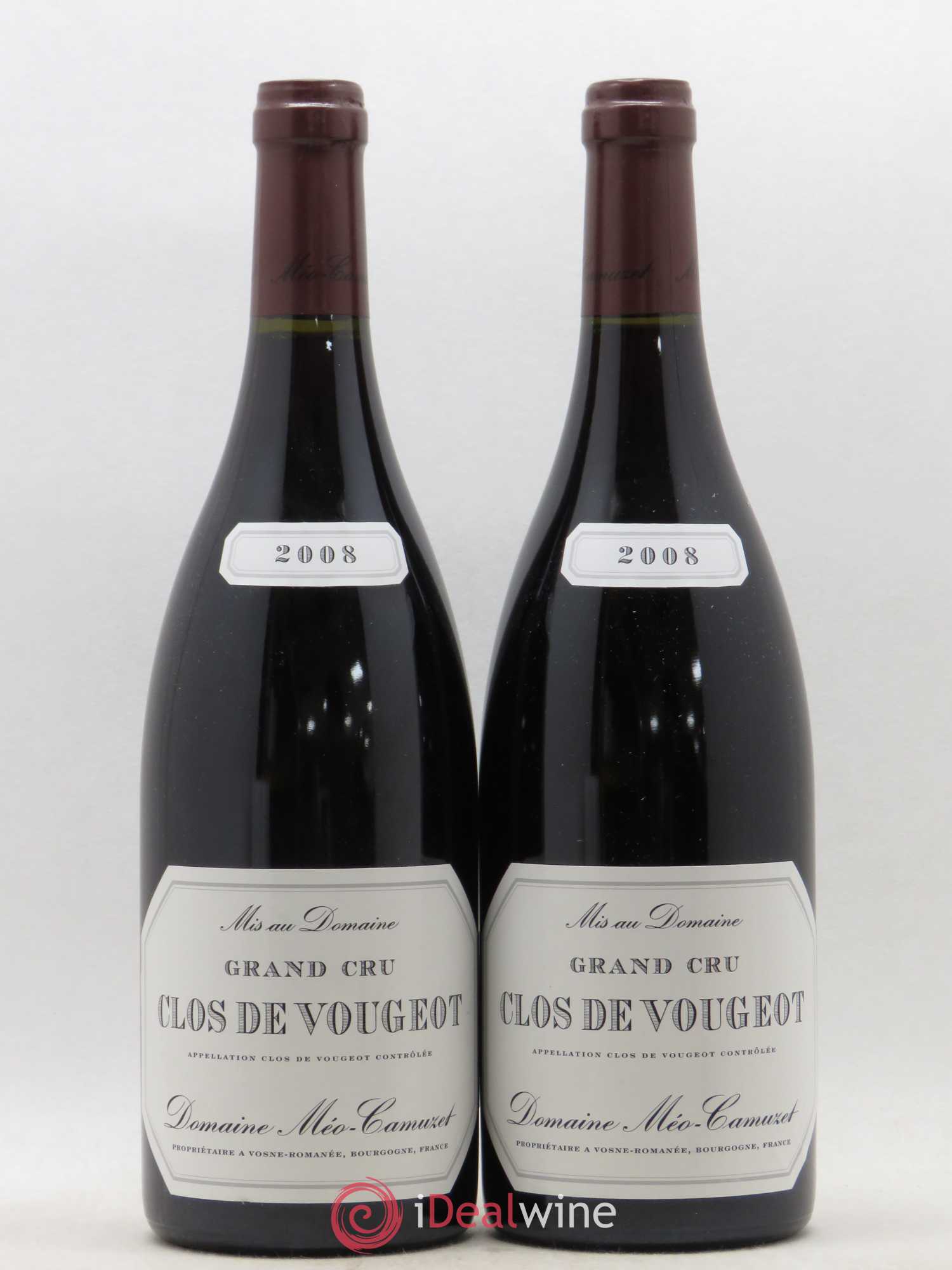 Clos de Vougeot Grand Cru Méo-Camuzet (Domaine) 2008 - Lot de 2 bouteilles - 0