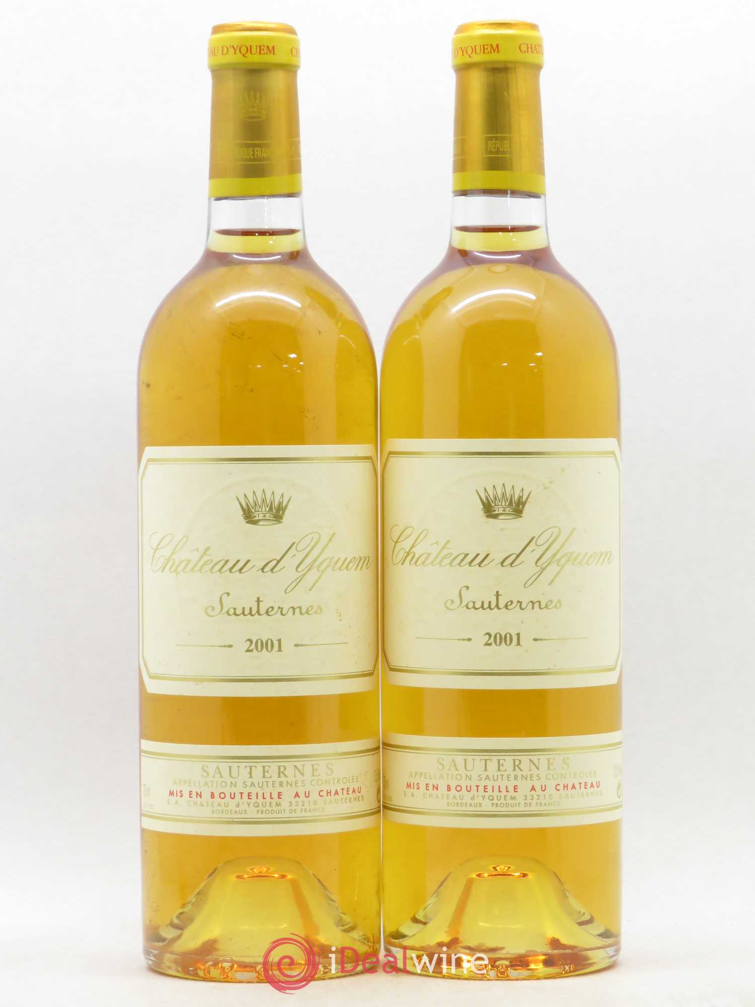 Château d' Yquem 1er Cru Classé Supérieur 2001 - Lotto di 2 bottiglie - 0